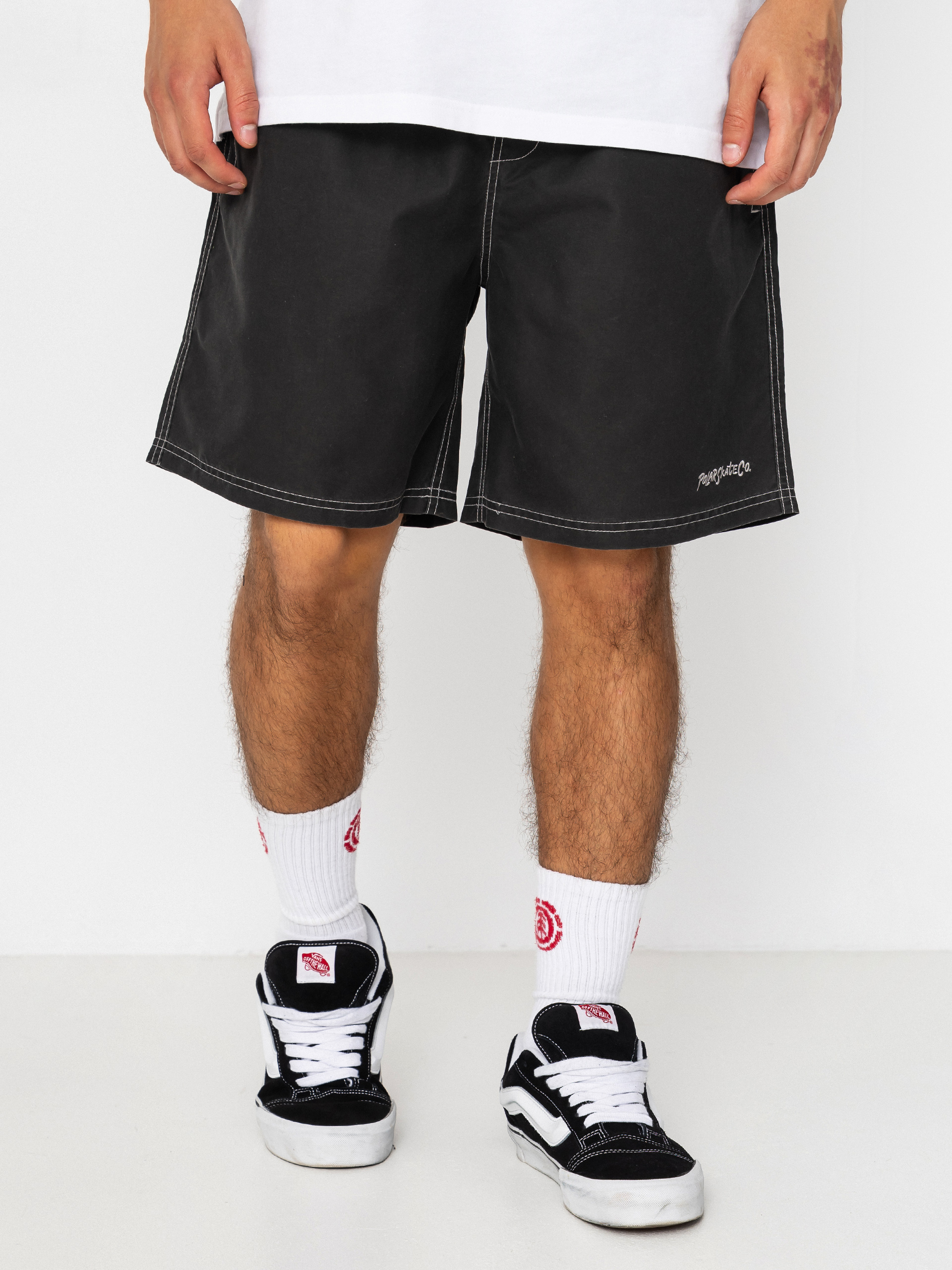 Kraťasy Polar Skate Ziggy Swim (vintage black)