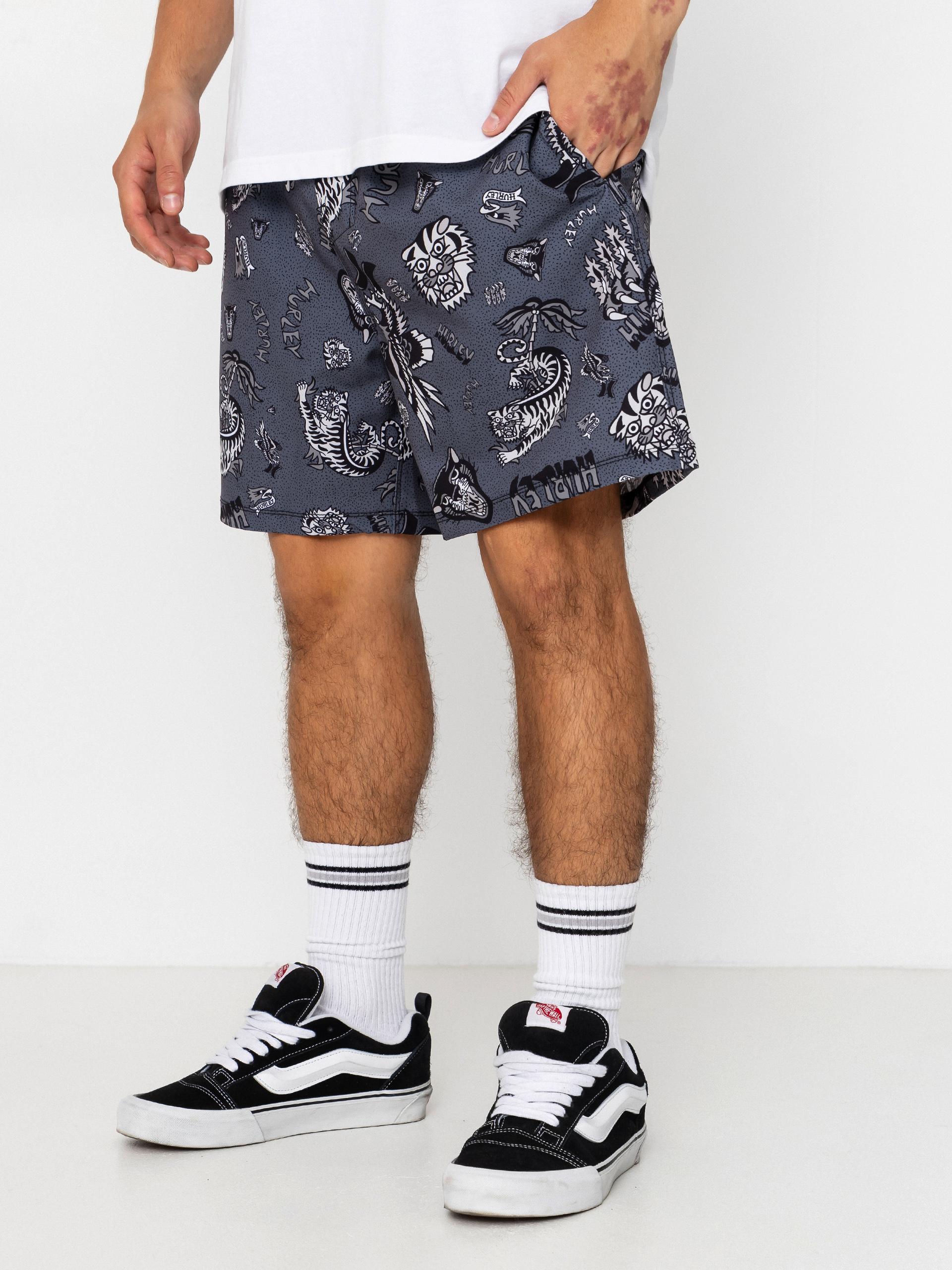 Kraťasy Hurley Volley Flex Art (black)