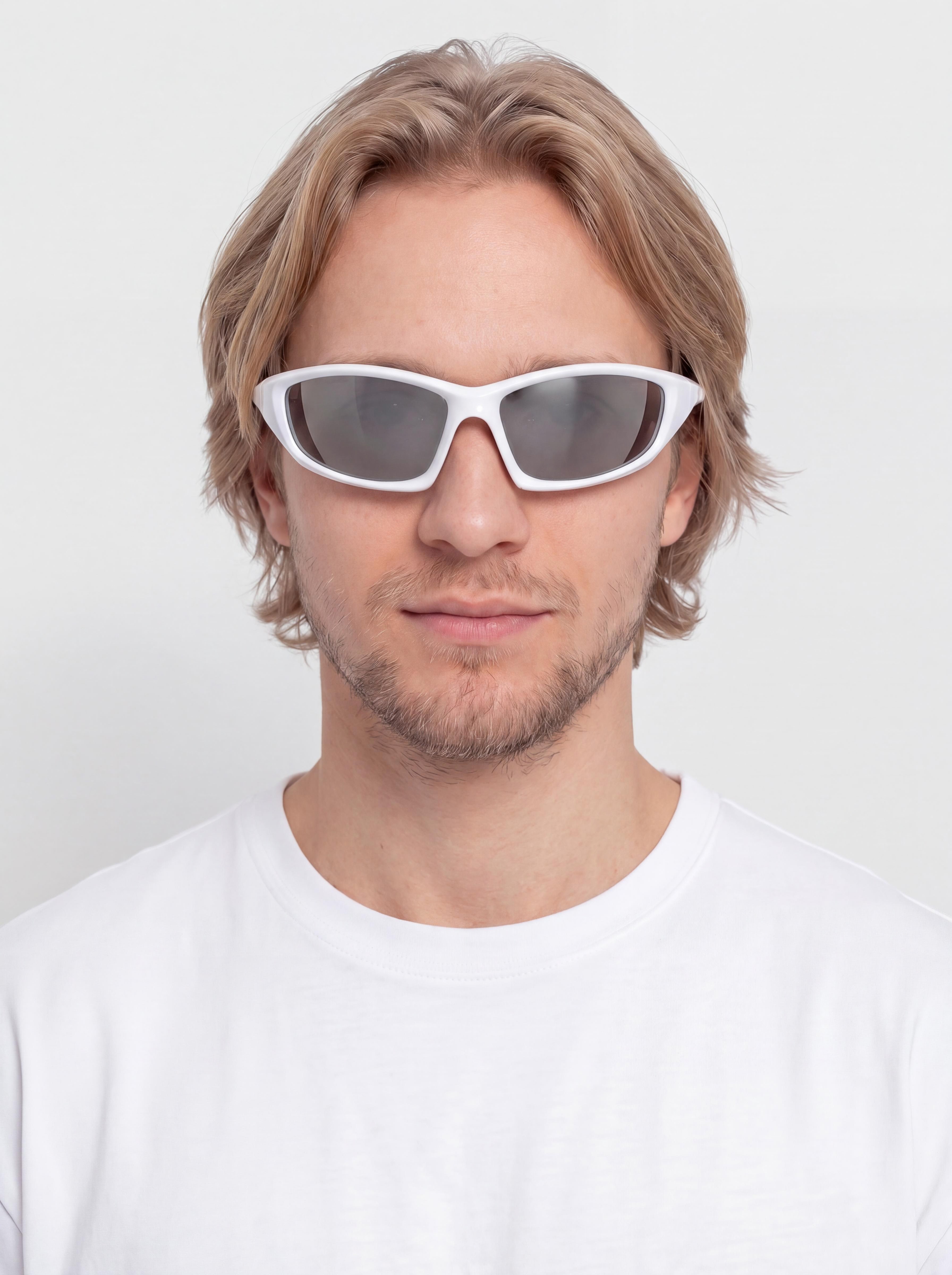 Sluneční brýle CHPO Kotti (white/silver mirror)