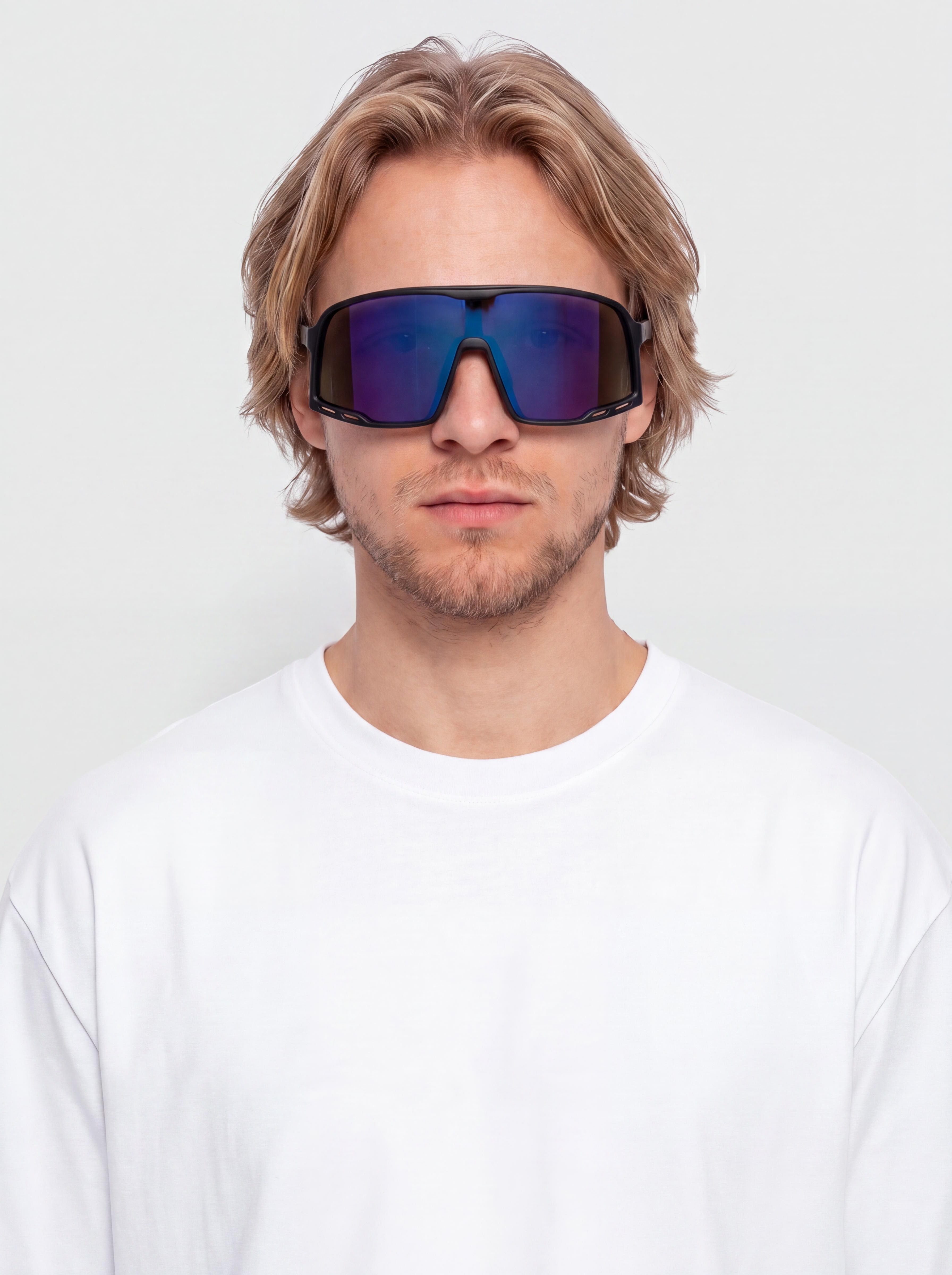 Sluneční brýle CHPO Henrik (matte black/purple mirror)
