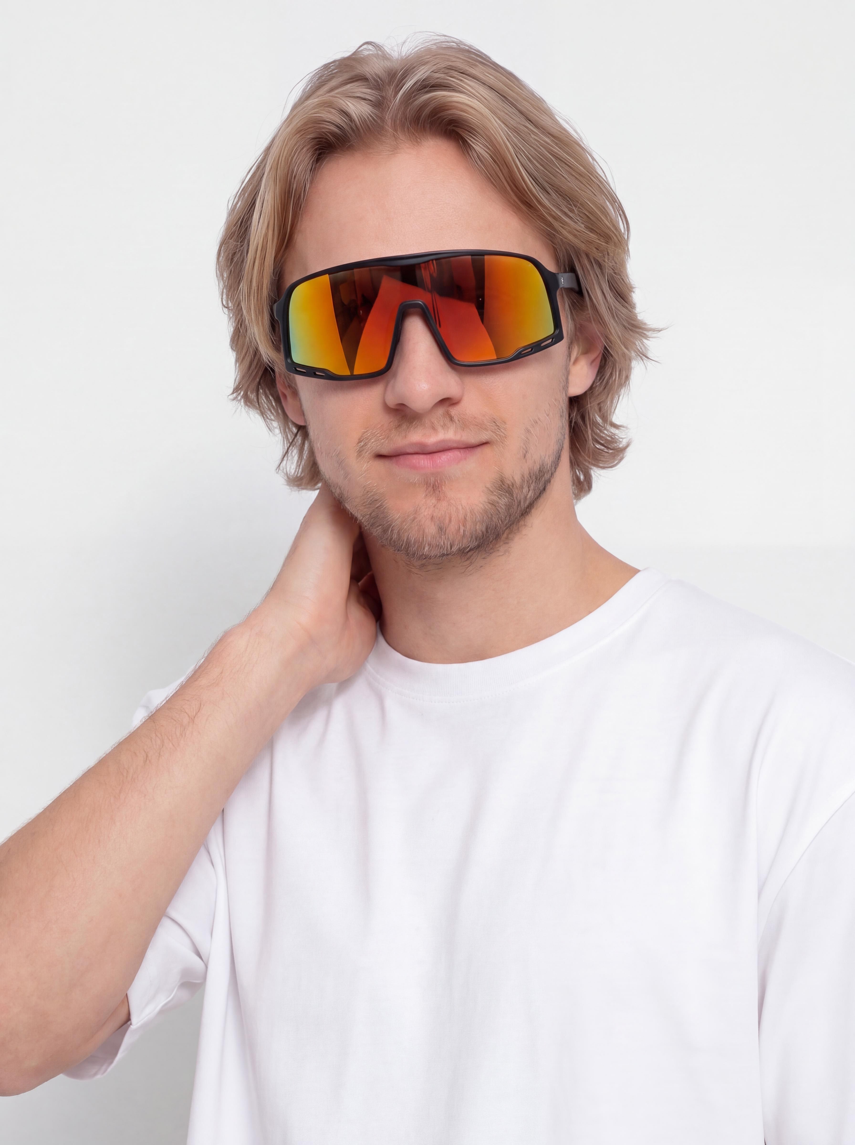 Sluneu010dnu00ed bru00fdle CHPO Henrik (matte black/red mirror)