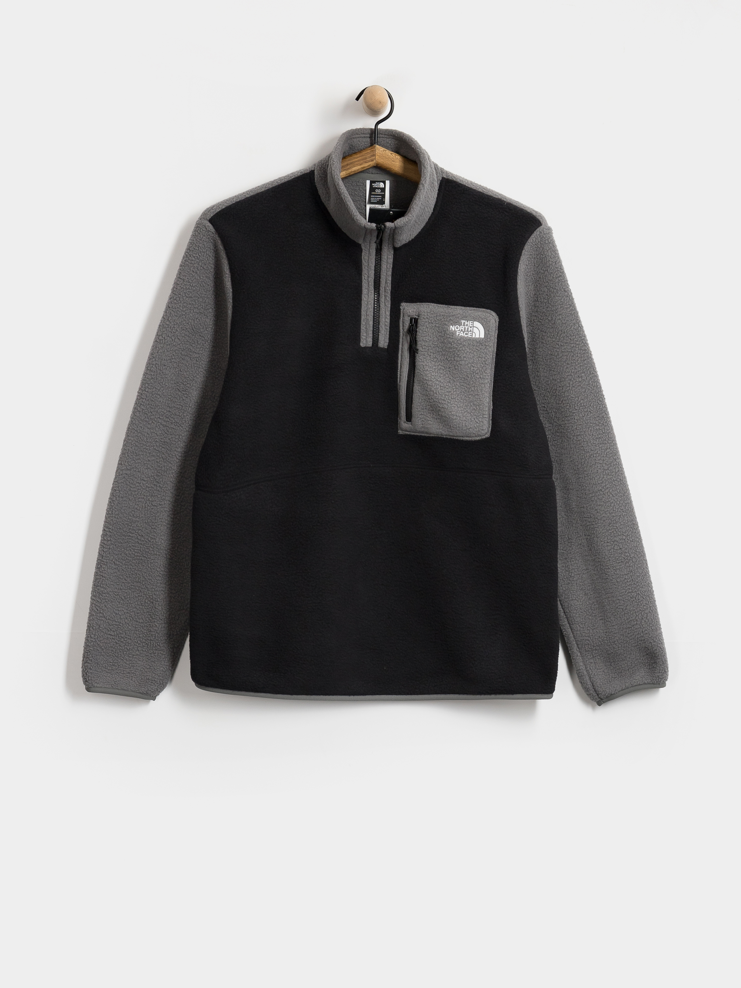 Fleecová mikina The North Face Yumiori 1/4 Zip (tnf black/smoked pearl)