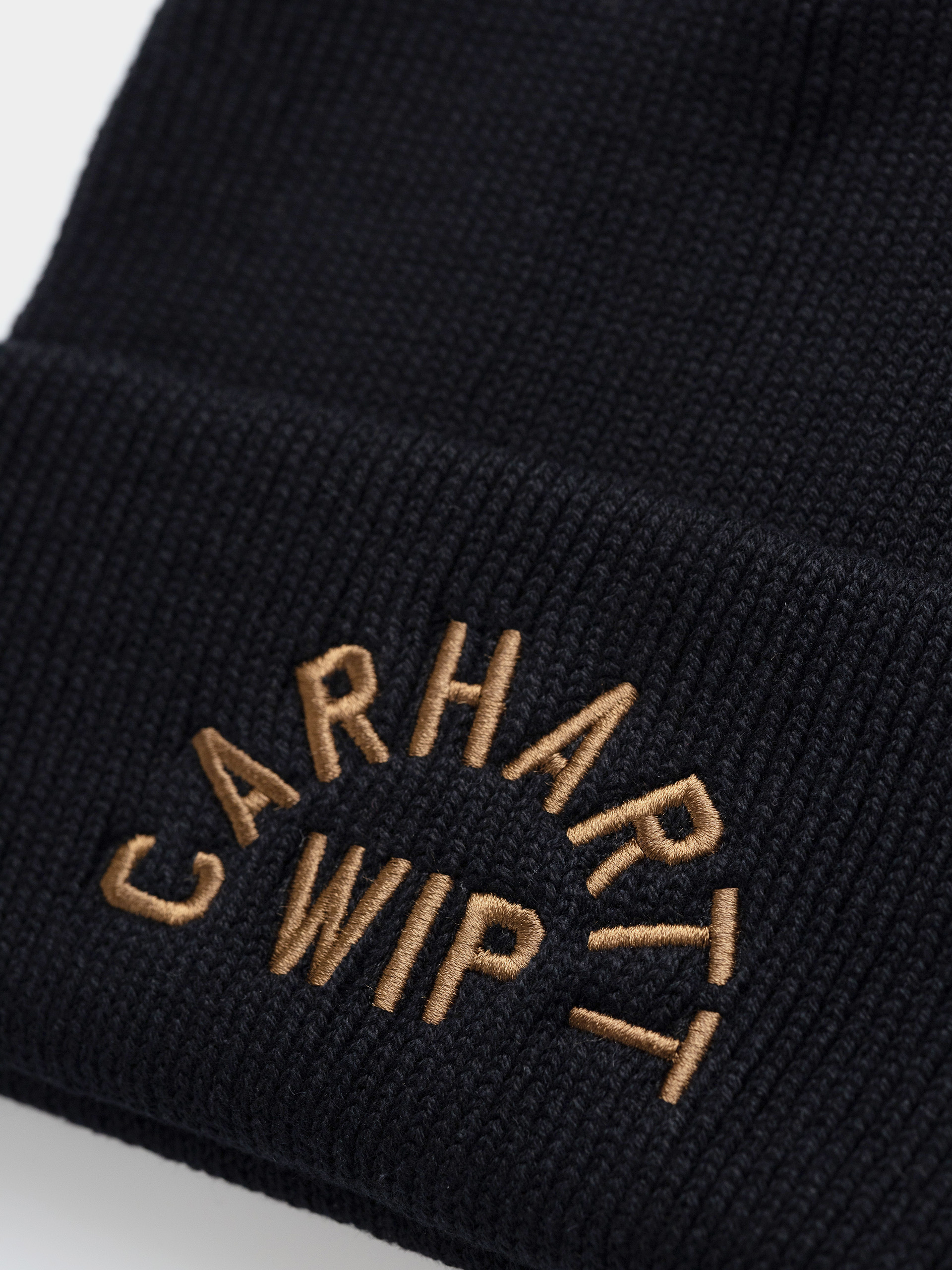 Čepice Carhartt WIP Arch Script (black/wip h brown)