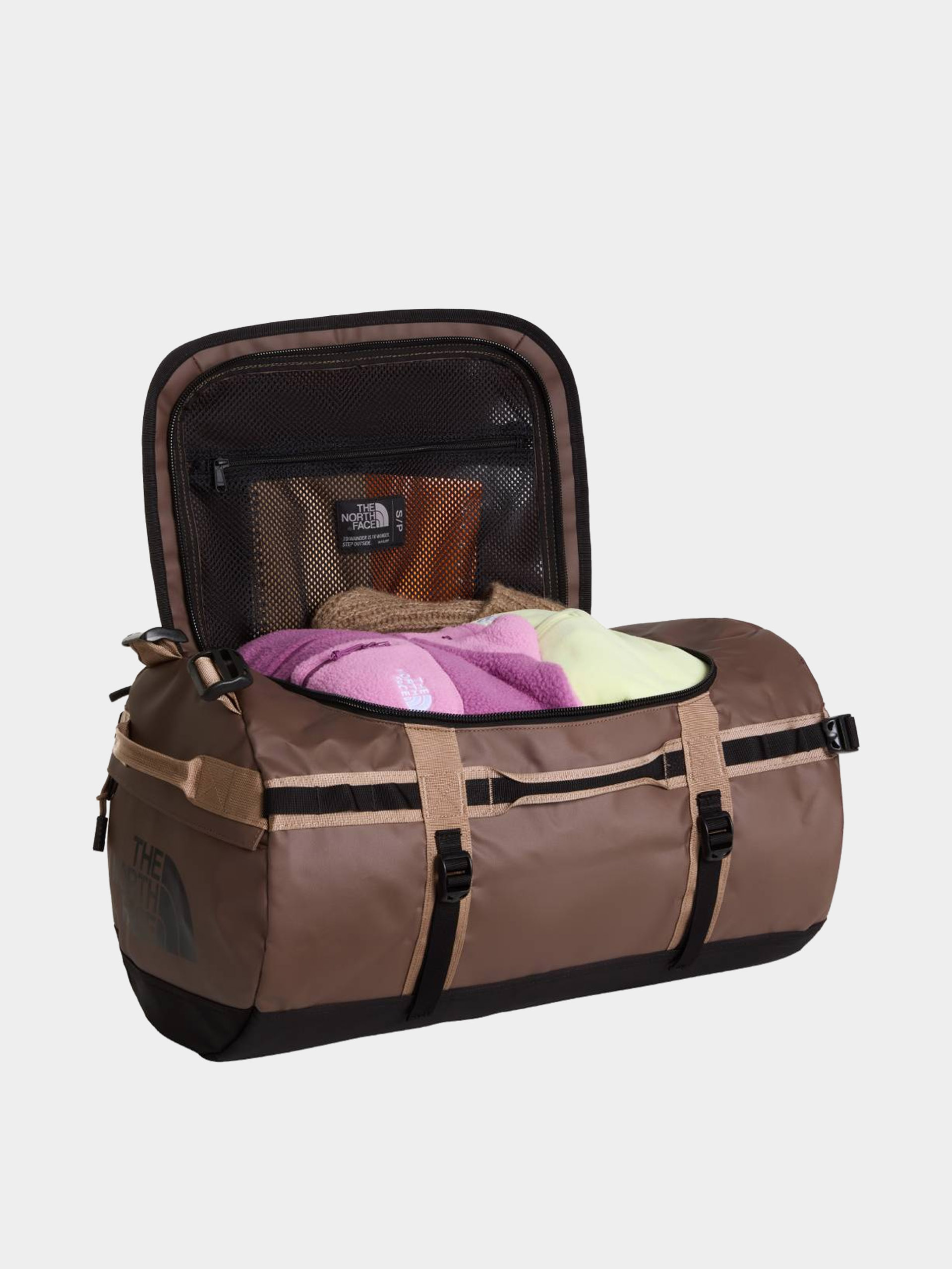 Taška The North Face Base Camp Duffel S (smokey brown/tnf black)