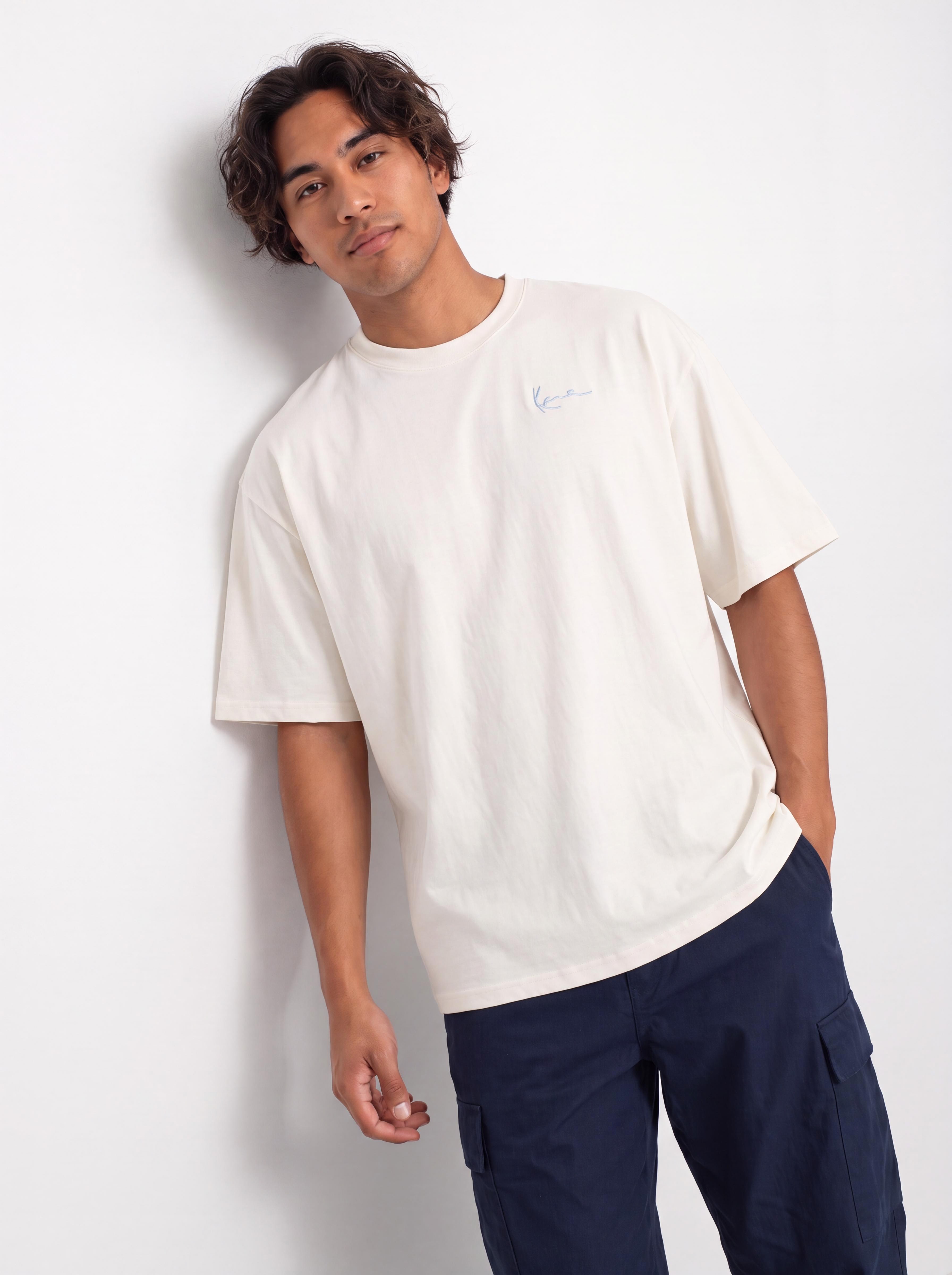 Tričko Karl Kani Signature Oversized (white)