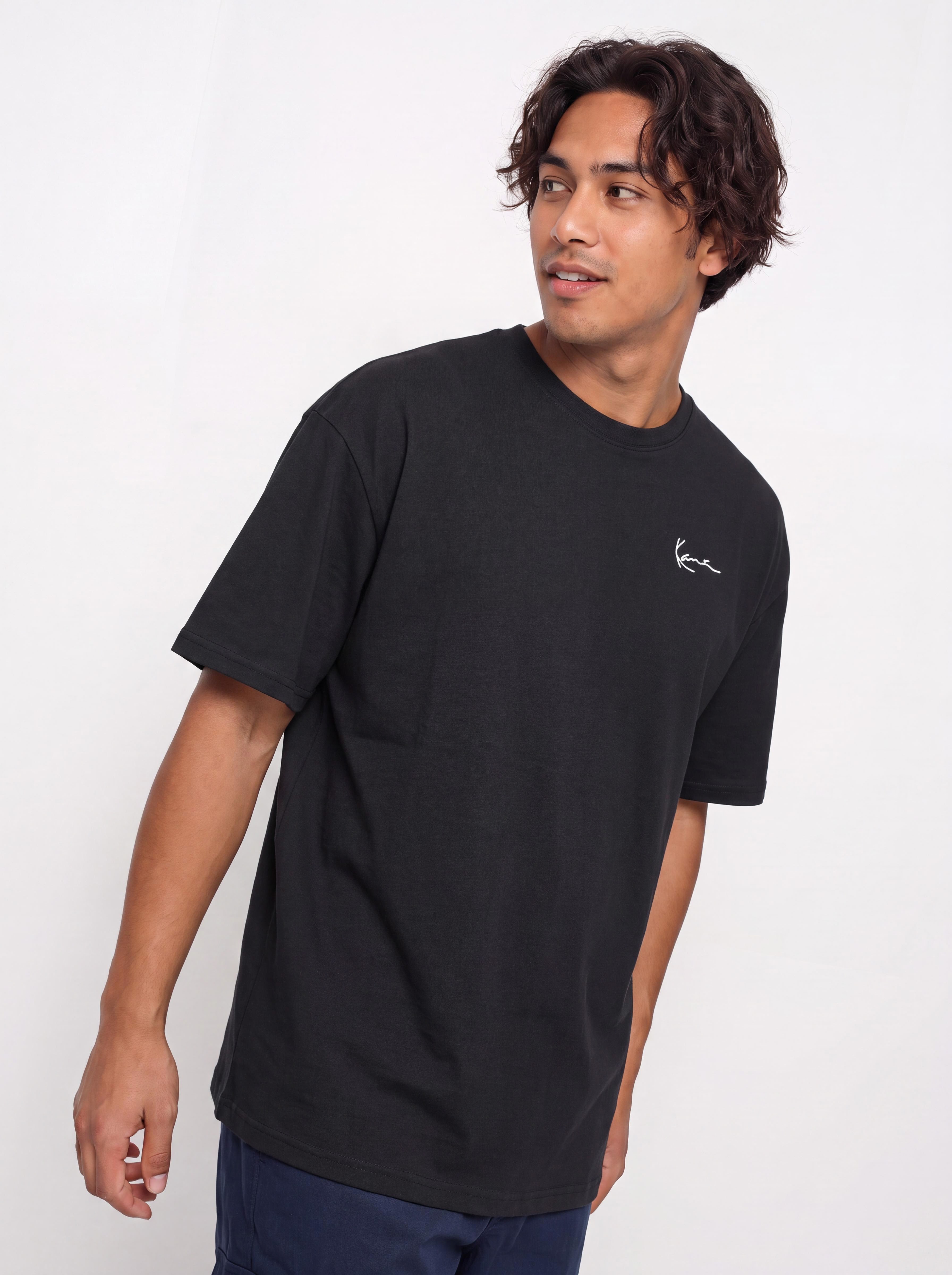 Tričko Karl Kani Signature Oversized (black)