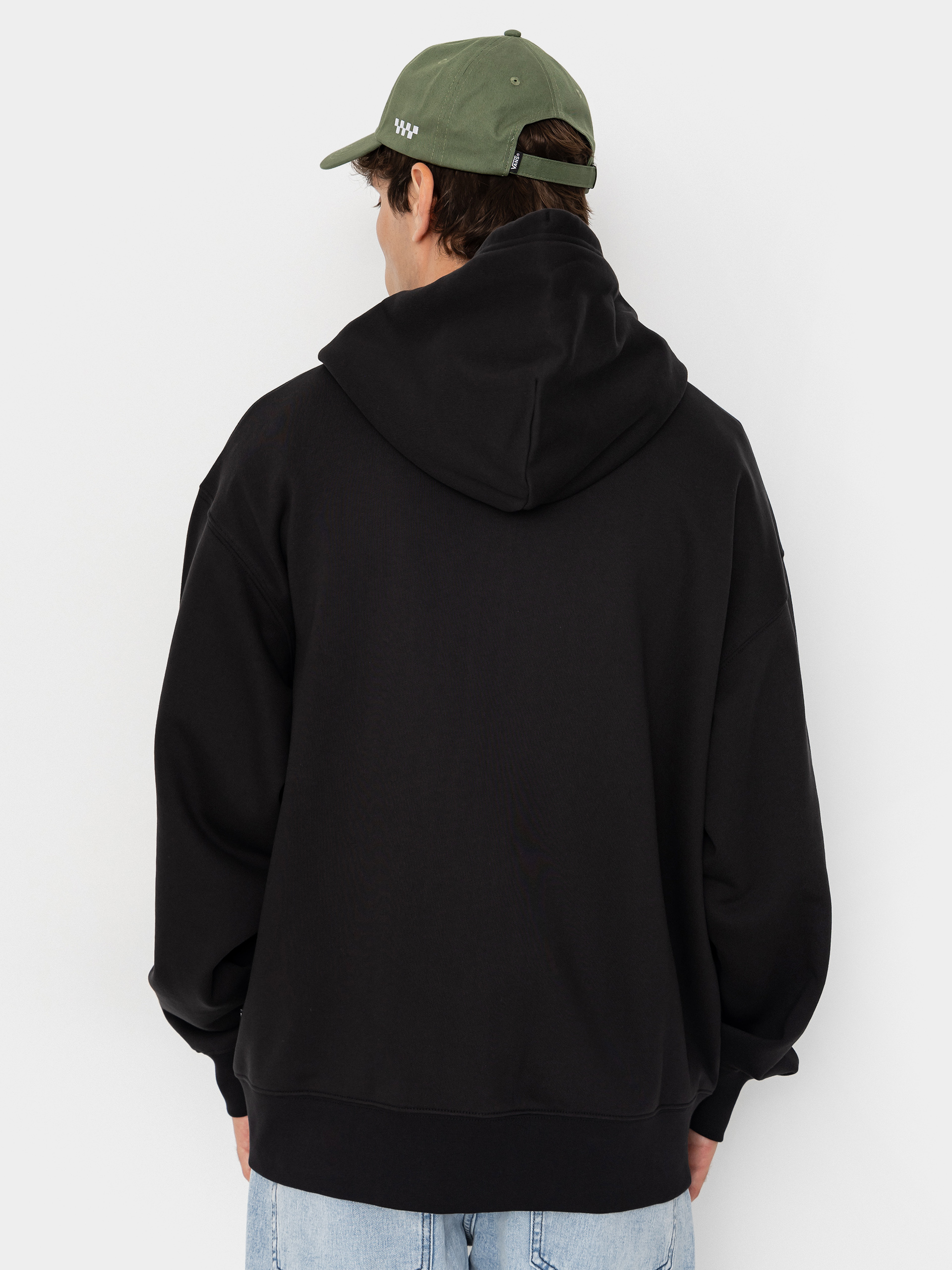 Mikina s kapucí Vans Left Chest ZHD (black)
