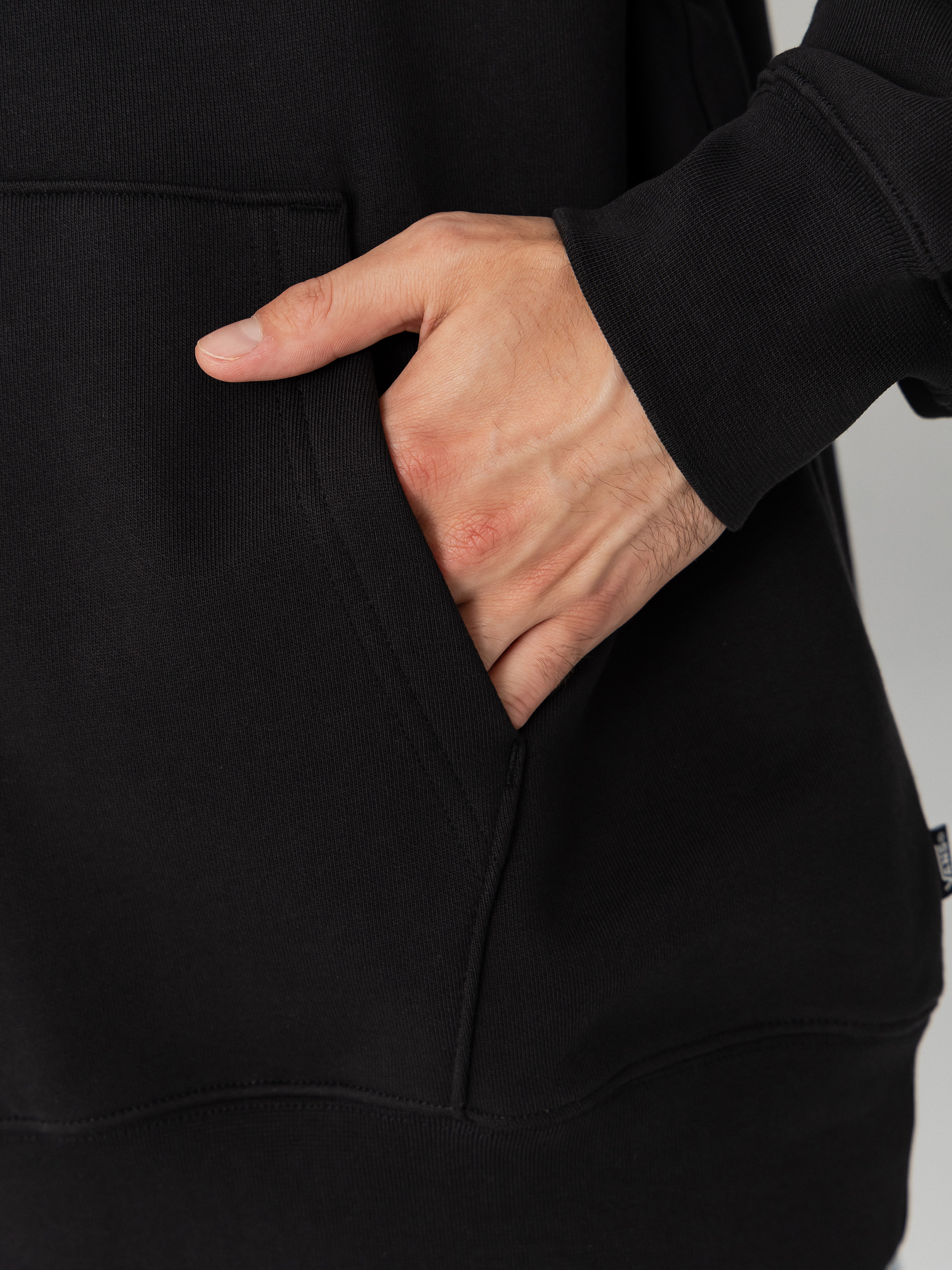 Mikina s kapucí Vans Left Chest HD (black)