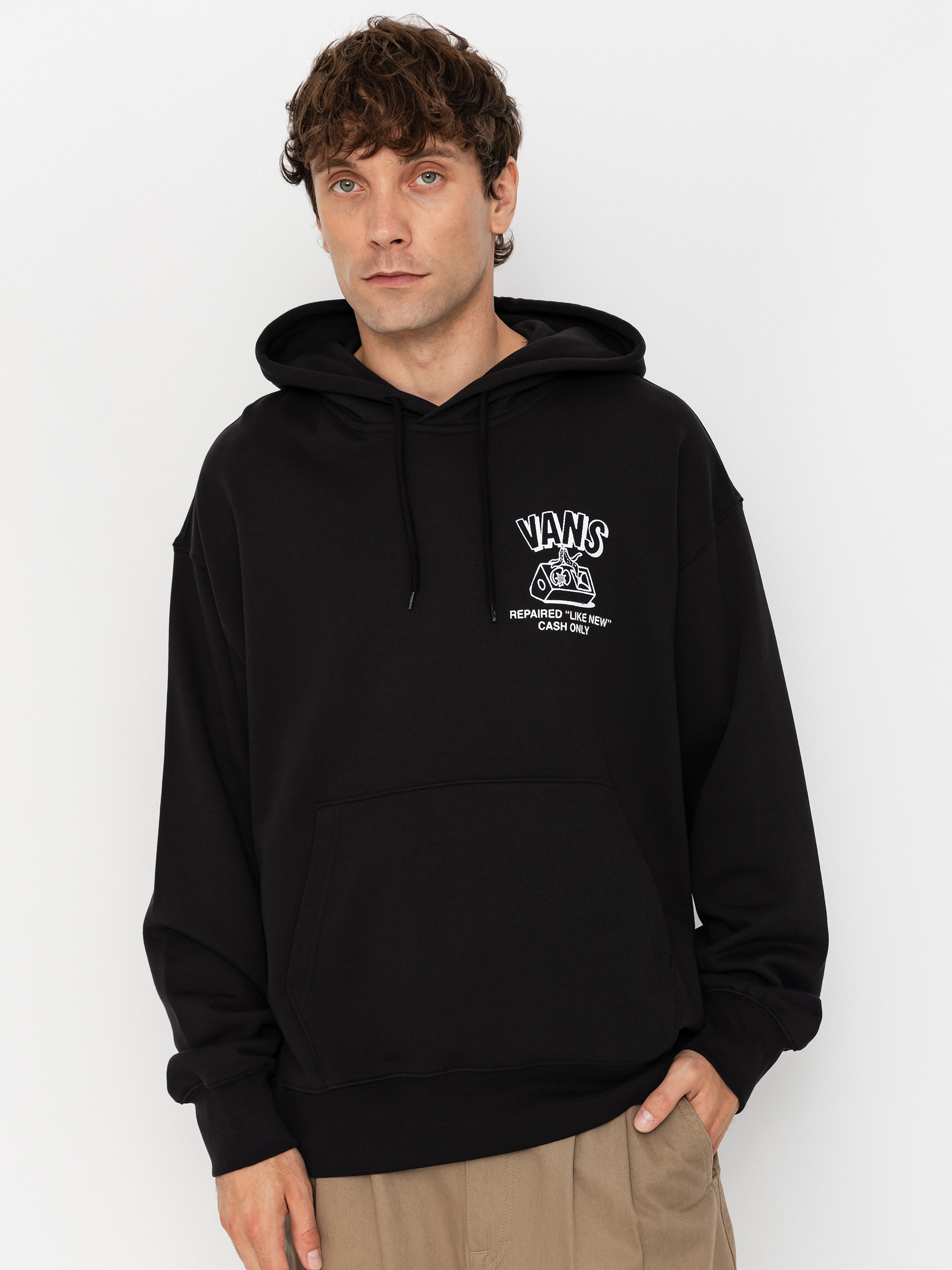 Mikina s kapucí Vans Refurbed HD (black)