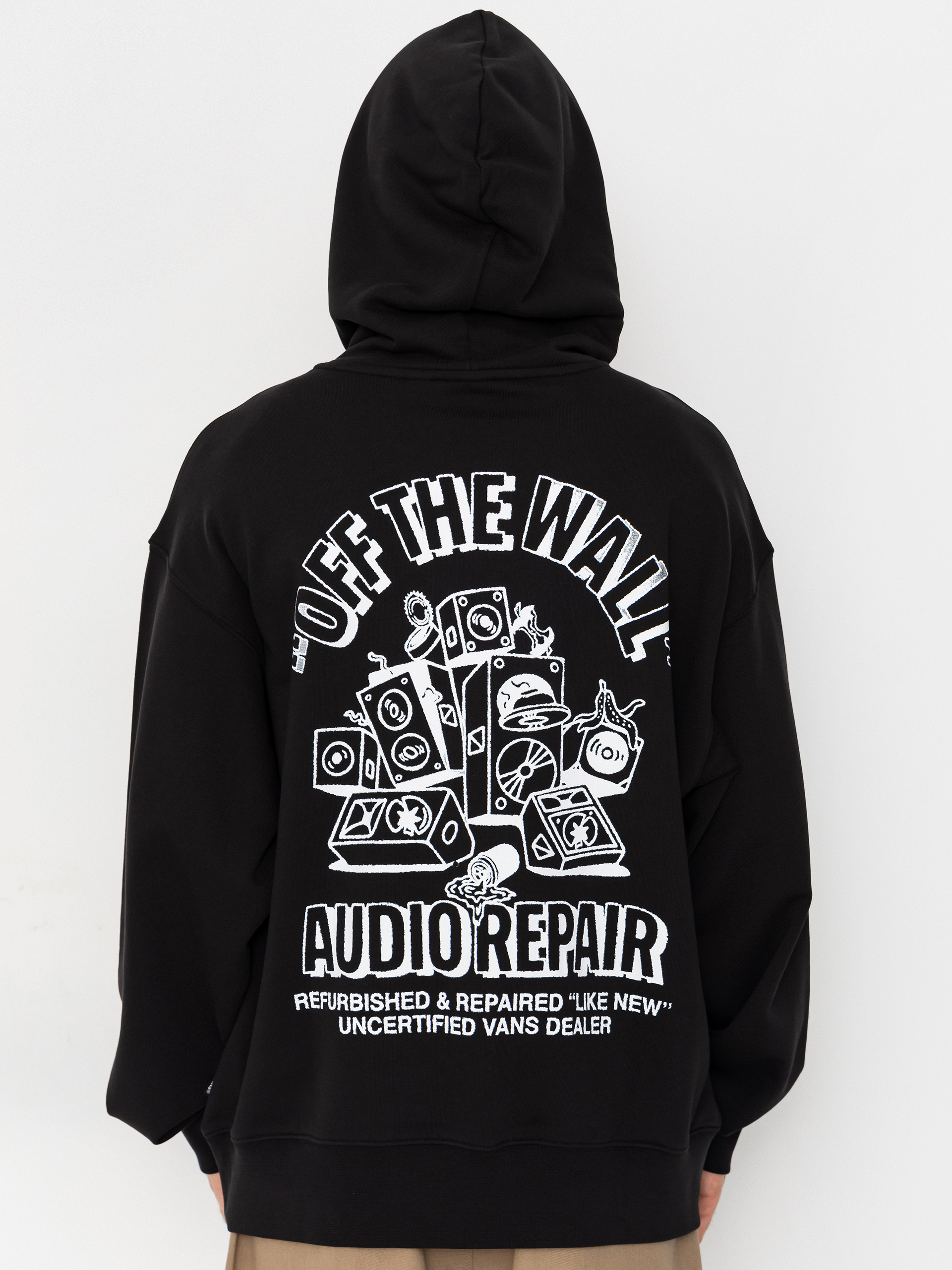 Mikina s kapucí Vans Refurbed HD (black)