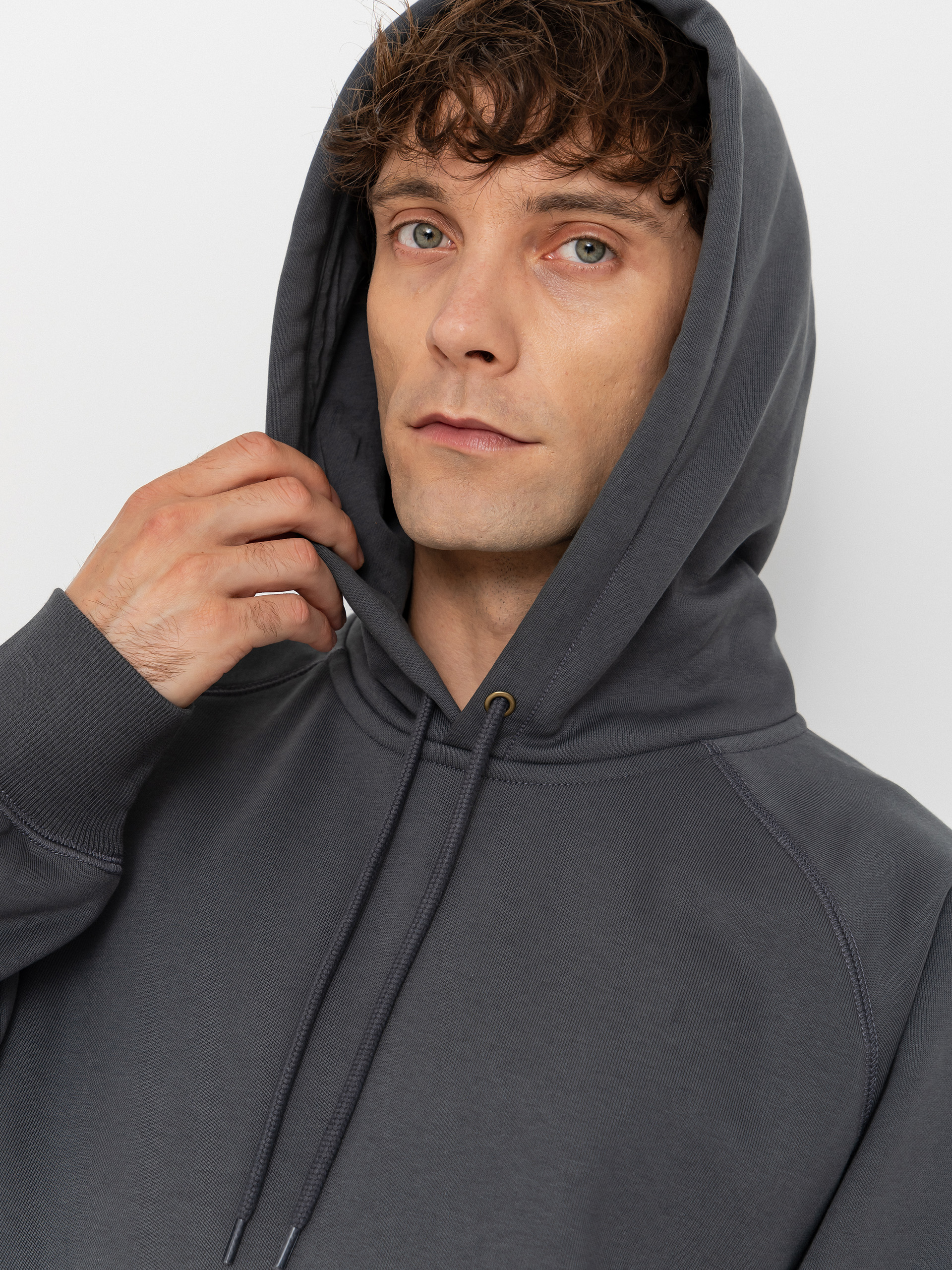 Mikina s kapucí Carhartt WIP Chase HD (styx/gold)