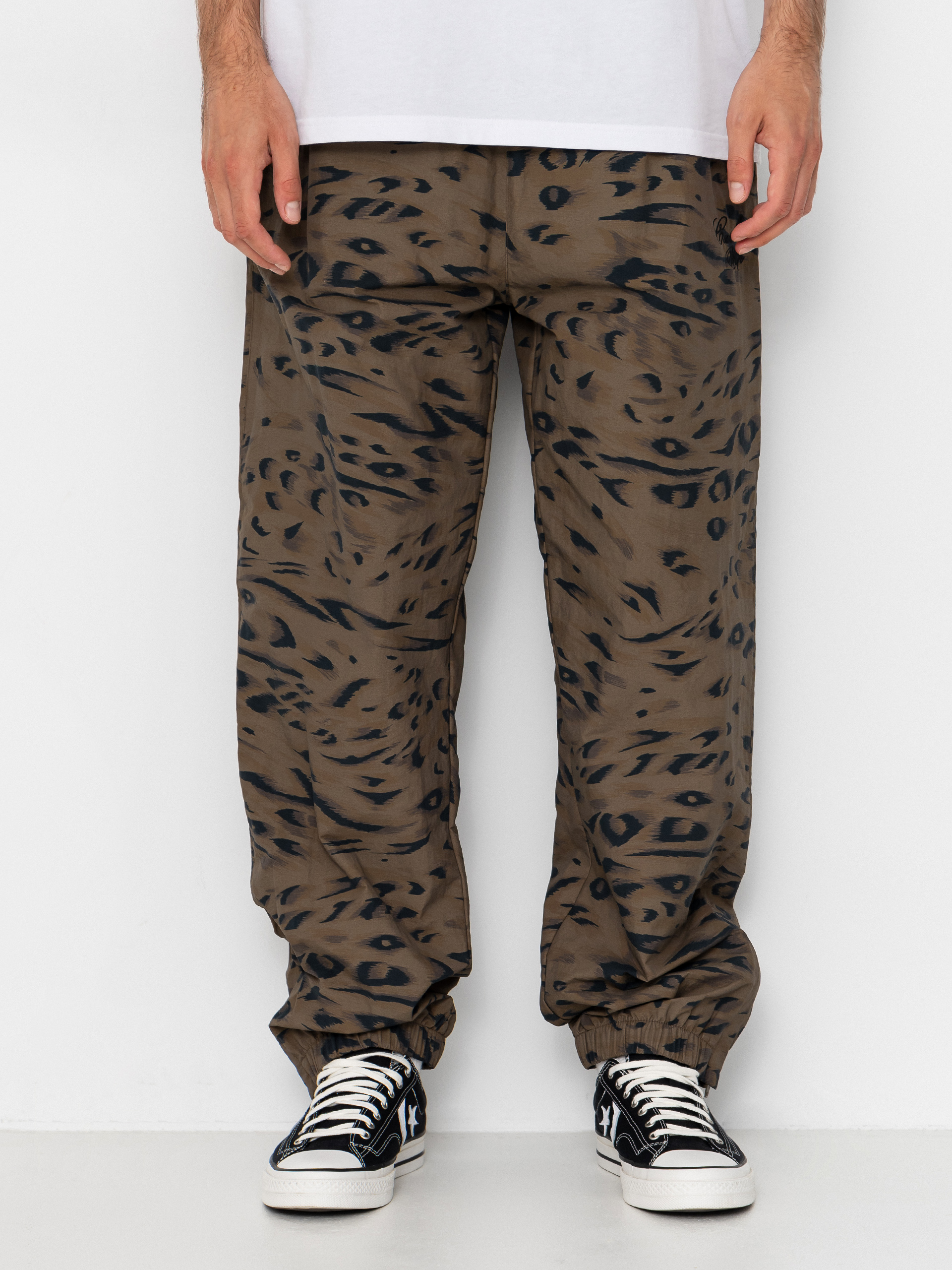 Kalhoty Carhartt WIP Travon (duck feather print cypress/black)