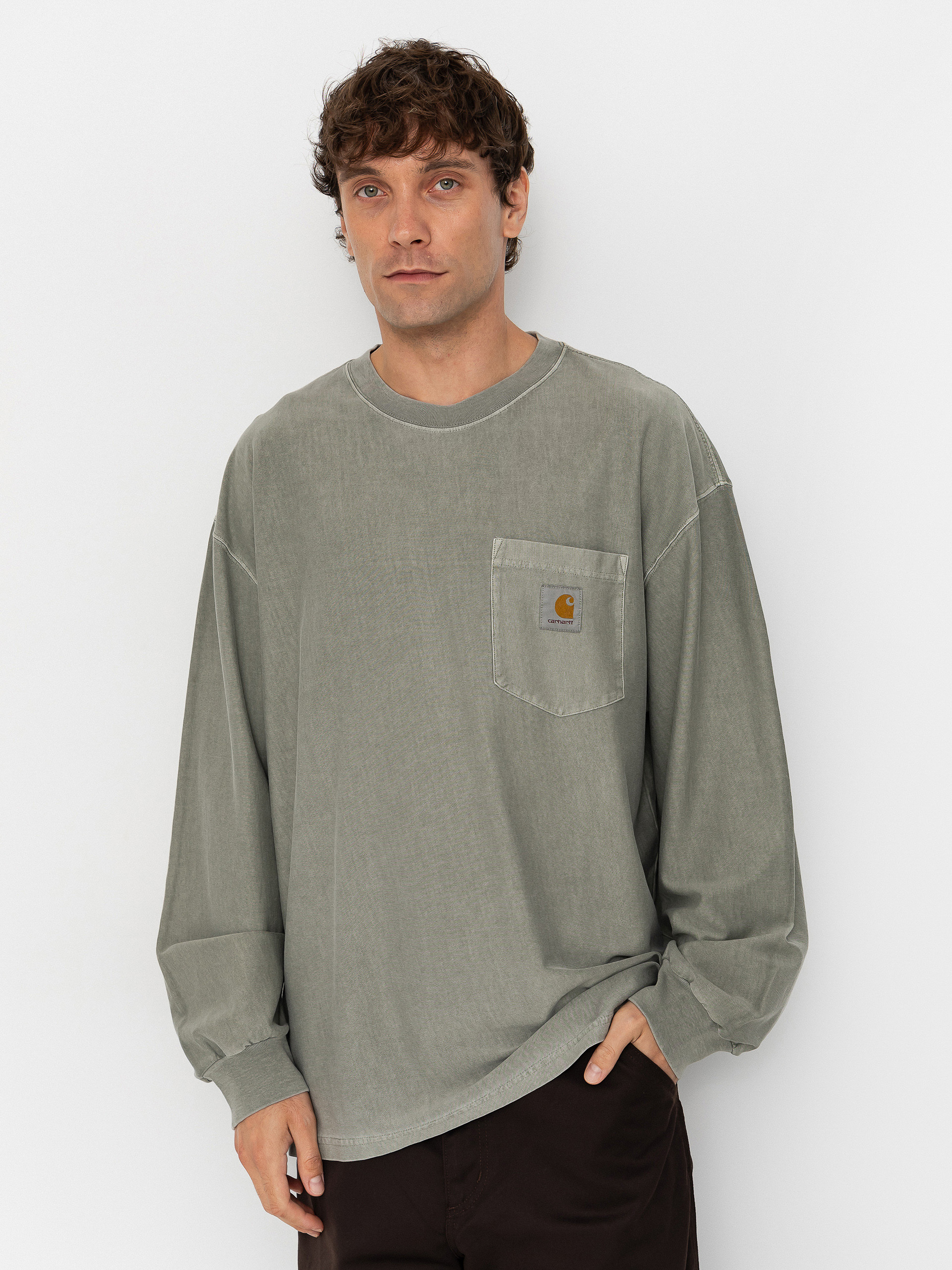 Triko Carhartt WIP Loose Pocket (shady green)