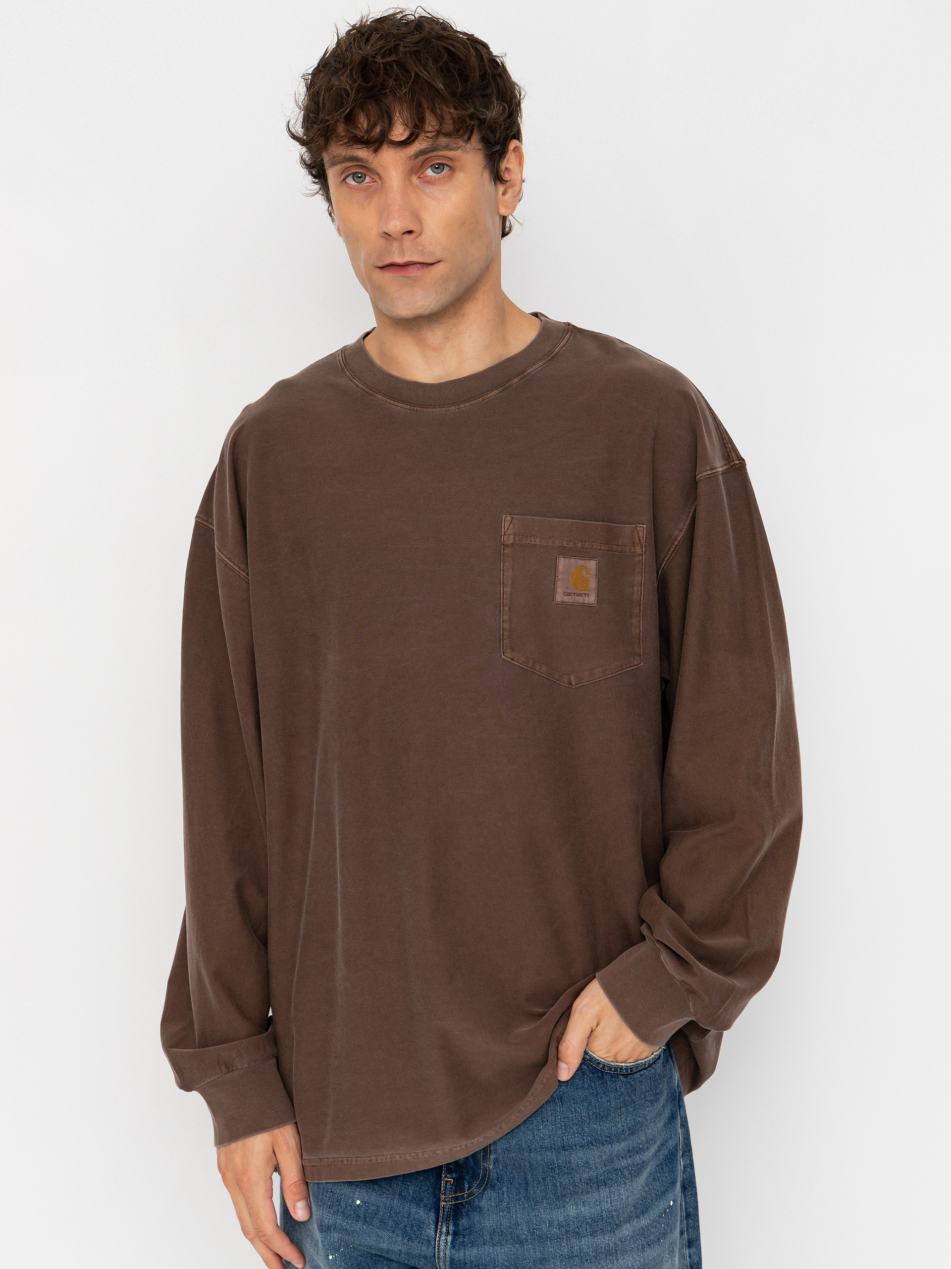 Triko Carhartt WIP Loose Pocket (tobacco)