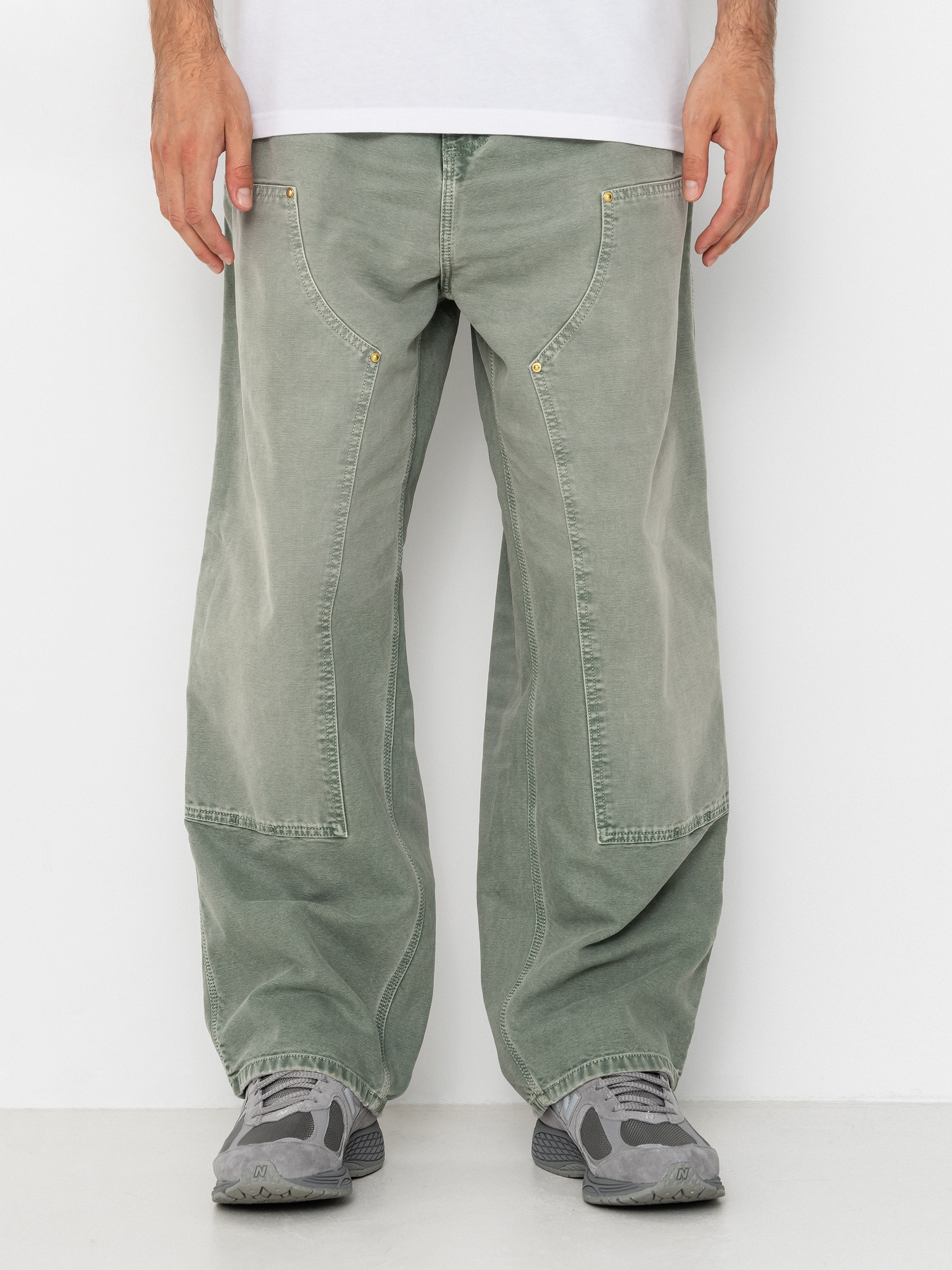 Kalhoty Carhartt WIP OG Double Knee (shady green)
