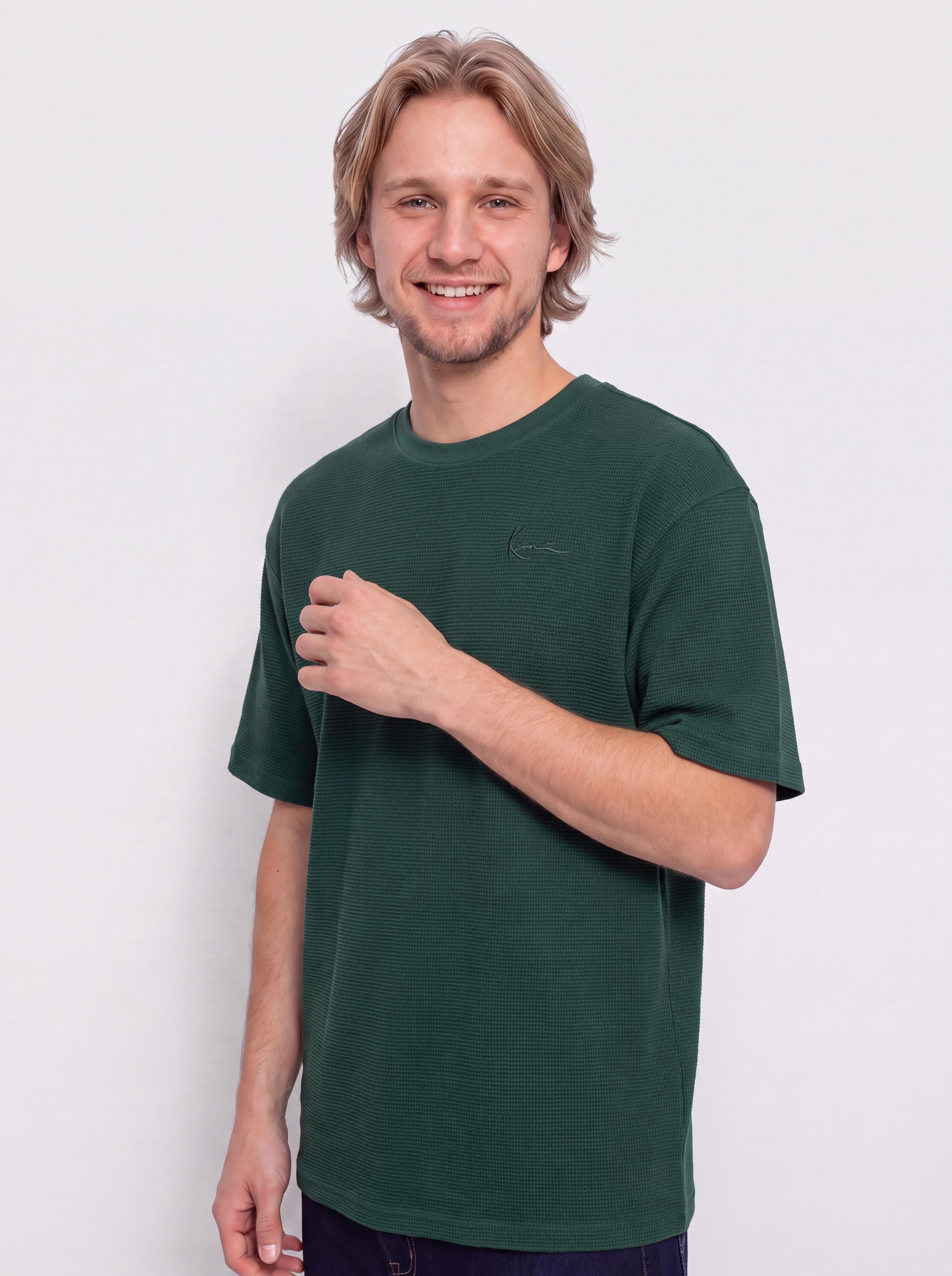 Tričko Karl Kani Signature Waffle (green)