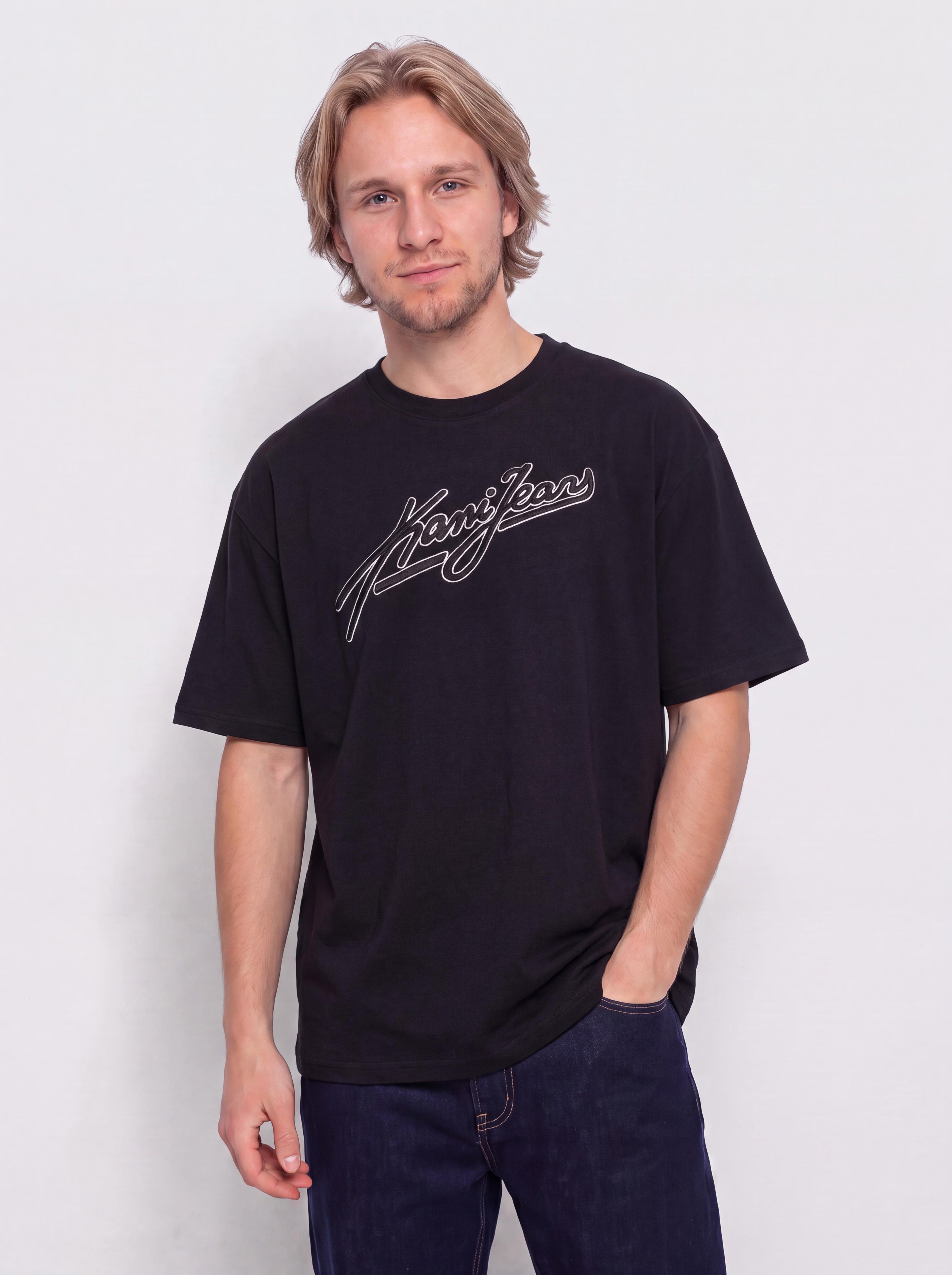 Tričko Karl Kani Jeans Oversized (black)