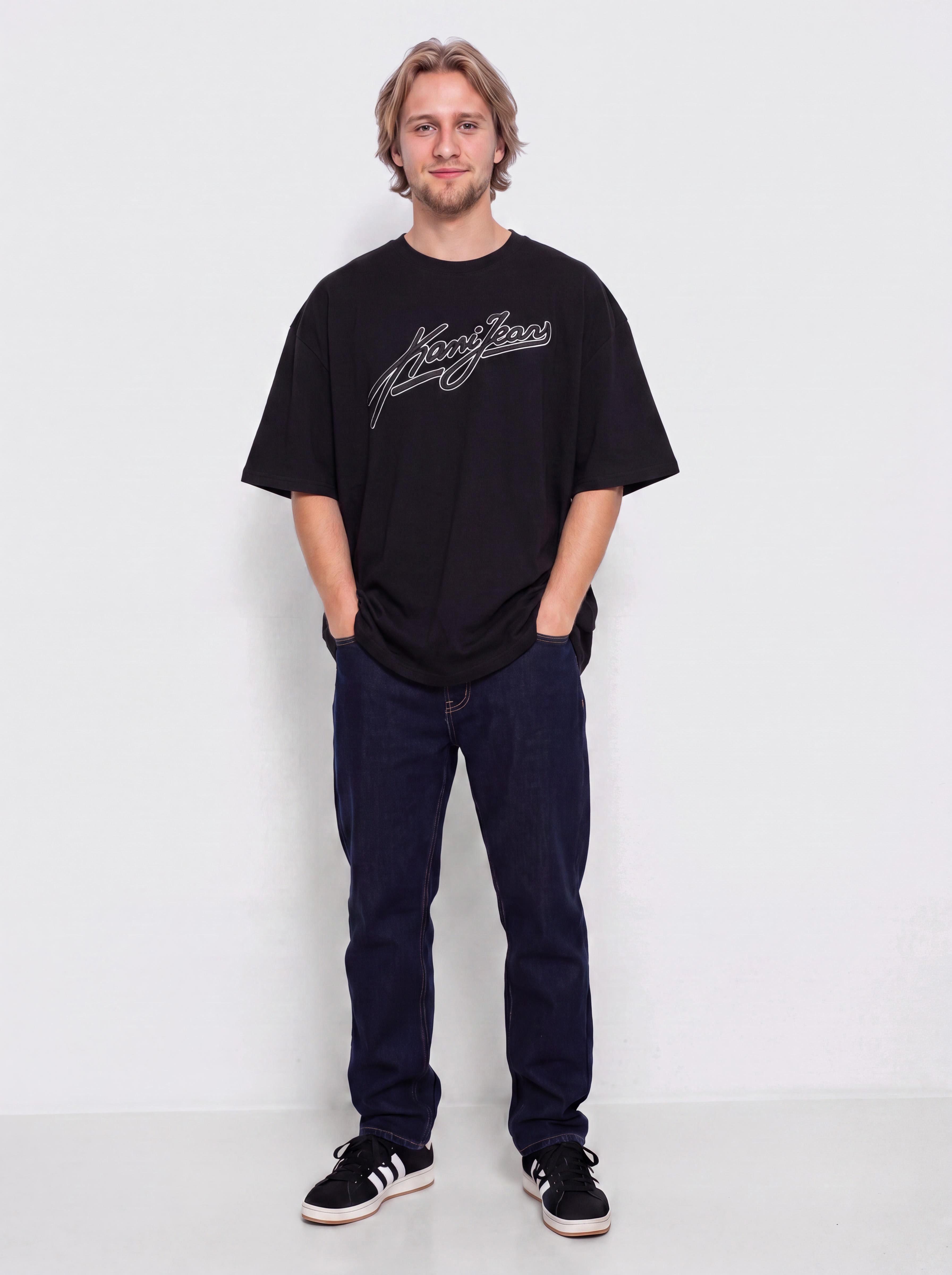 Tričko Karl Kani Jeans Oversized (black)