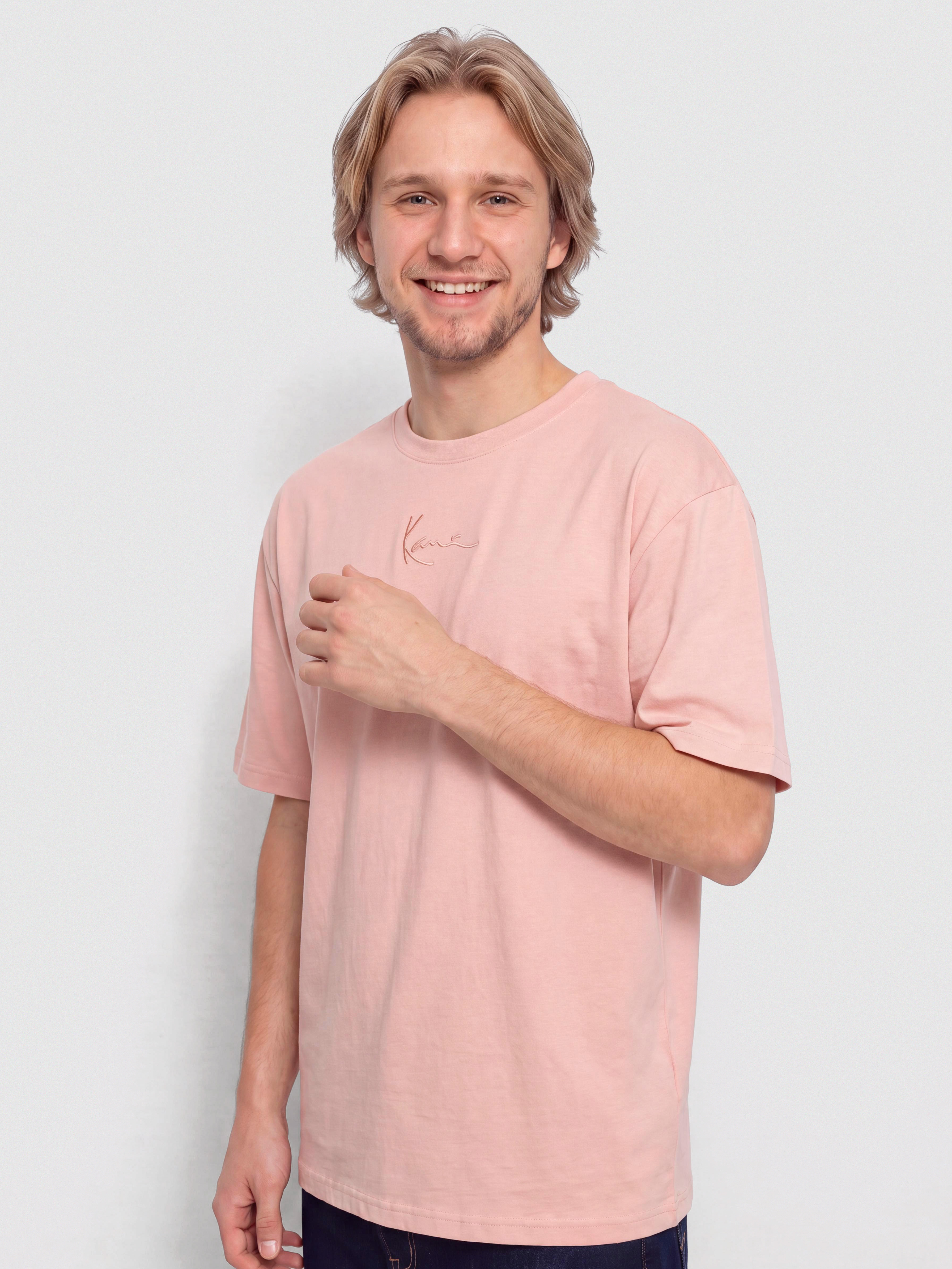 Tričko Karl Kani Small Signature Essential (pink)