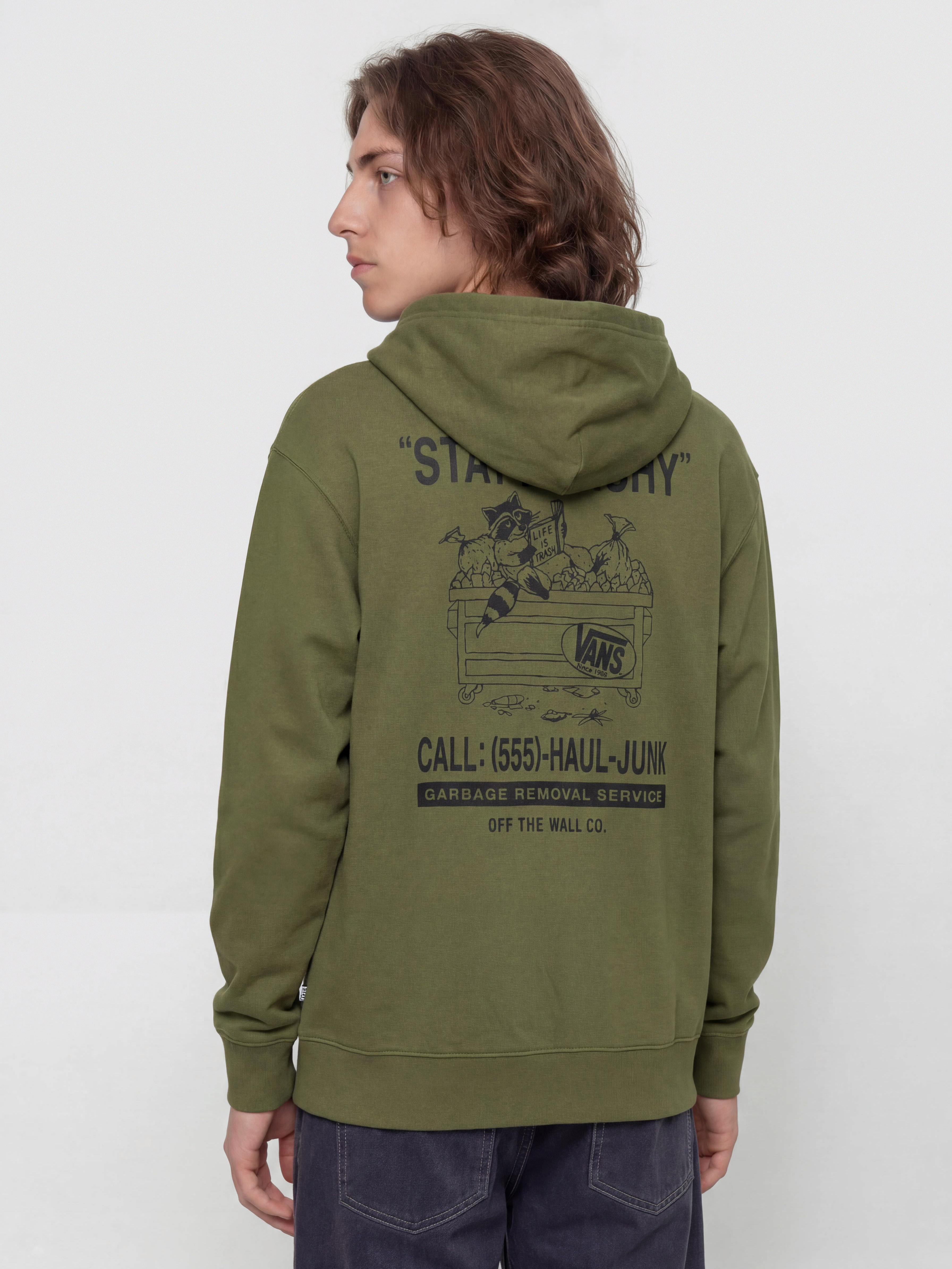 Mikina s kapucí Vans Trashy HD (green balsam)