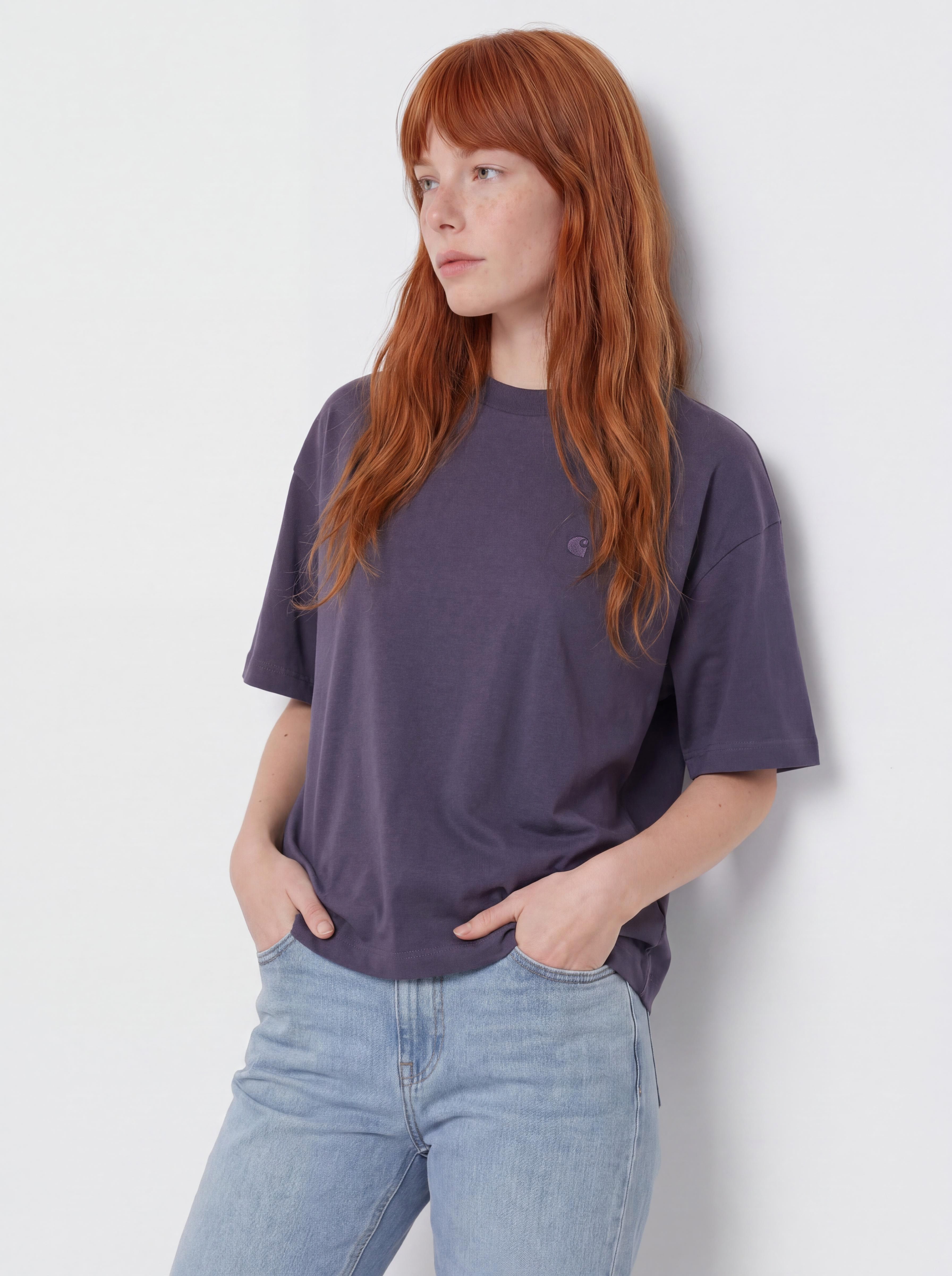 Tričko Carhartt WIP Chester Wmn (shady purple)