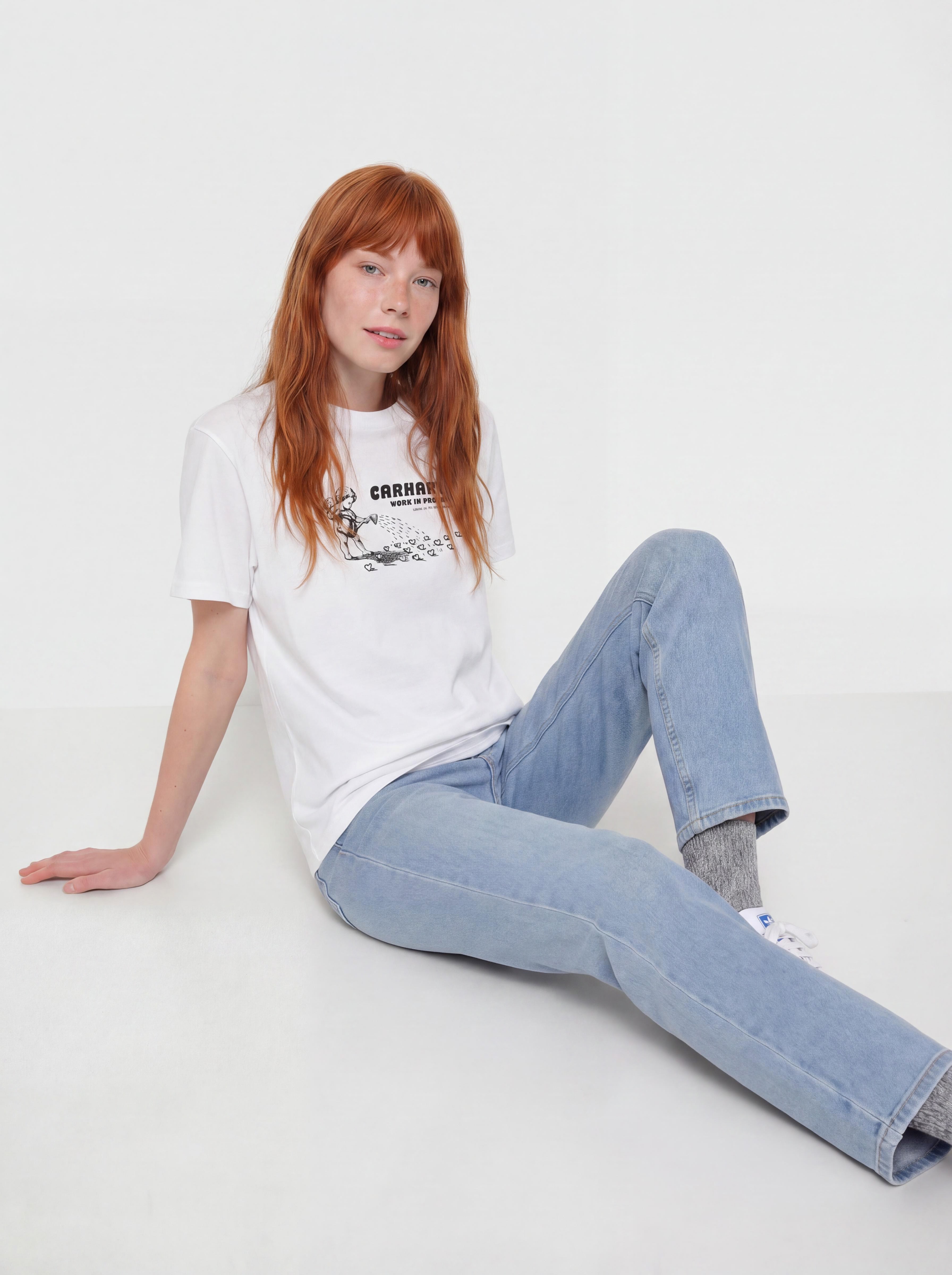 Tričko Carhartt WIP Bumper Sticker Wmn (white)