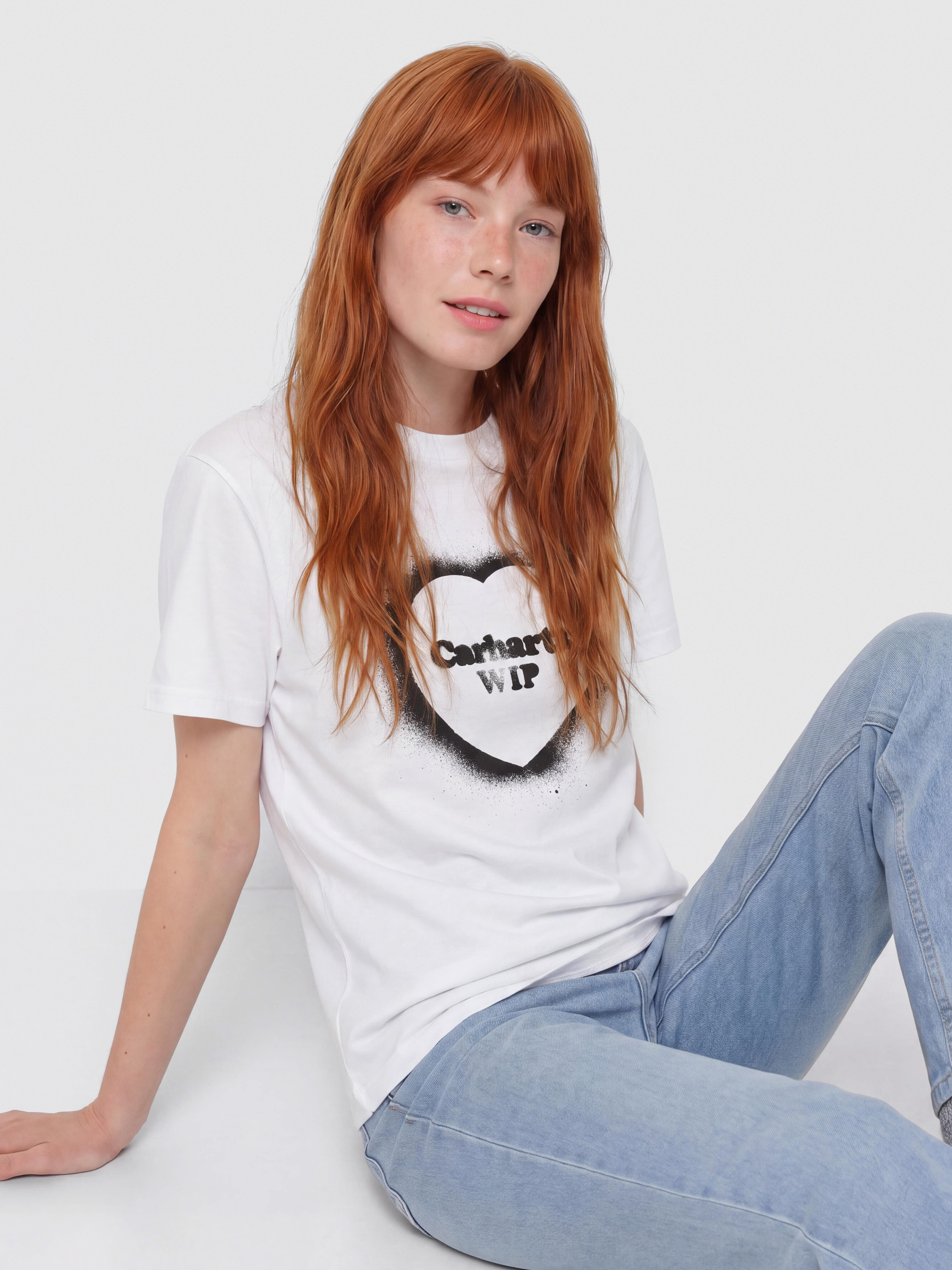Triu010dko Carhartt WIP Spray Heart Wmn (white)