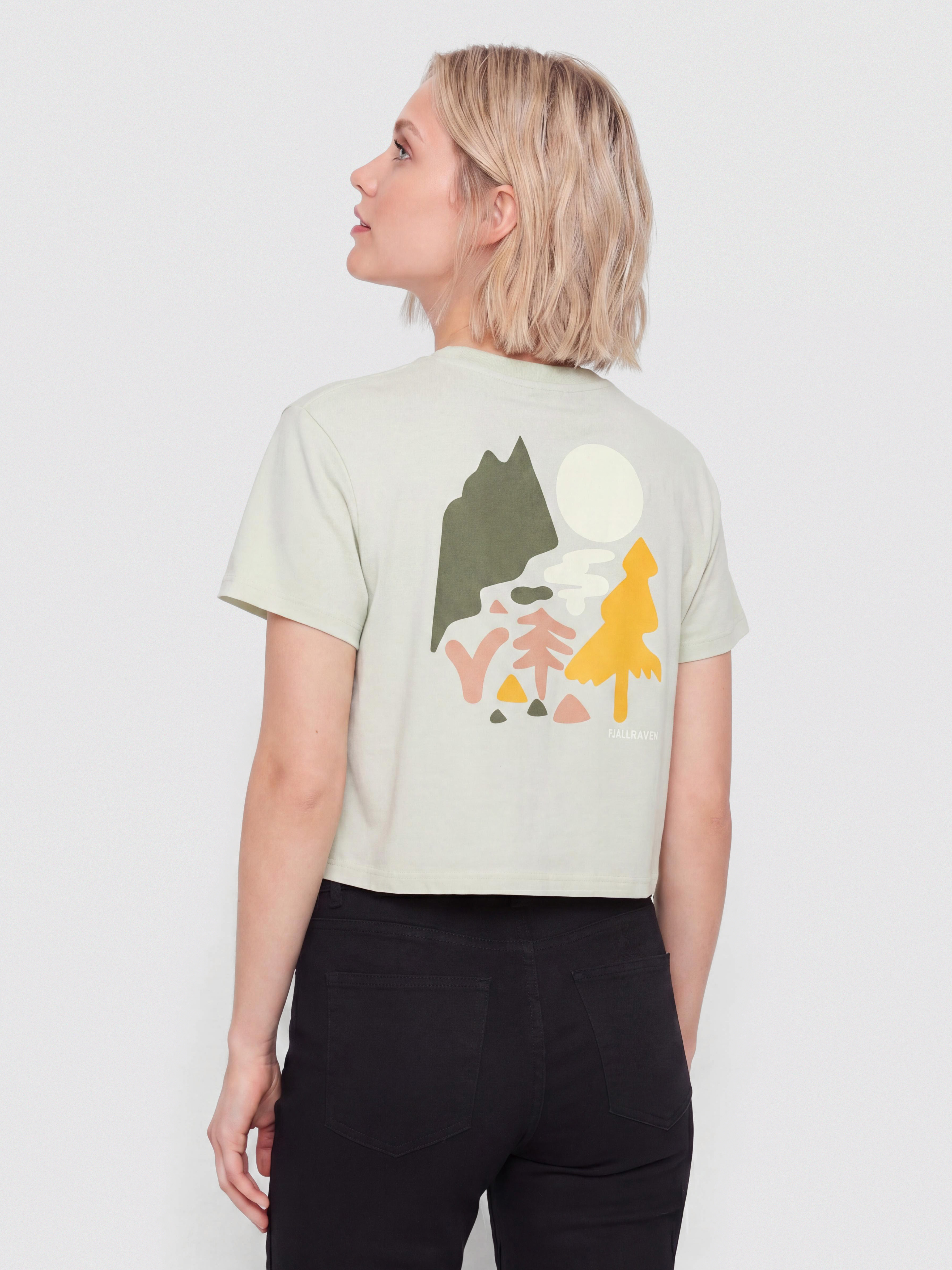 Tričko Fjallraven Forest Walk Wmn (soft jade)