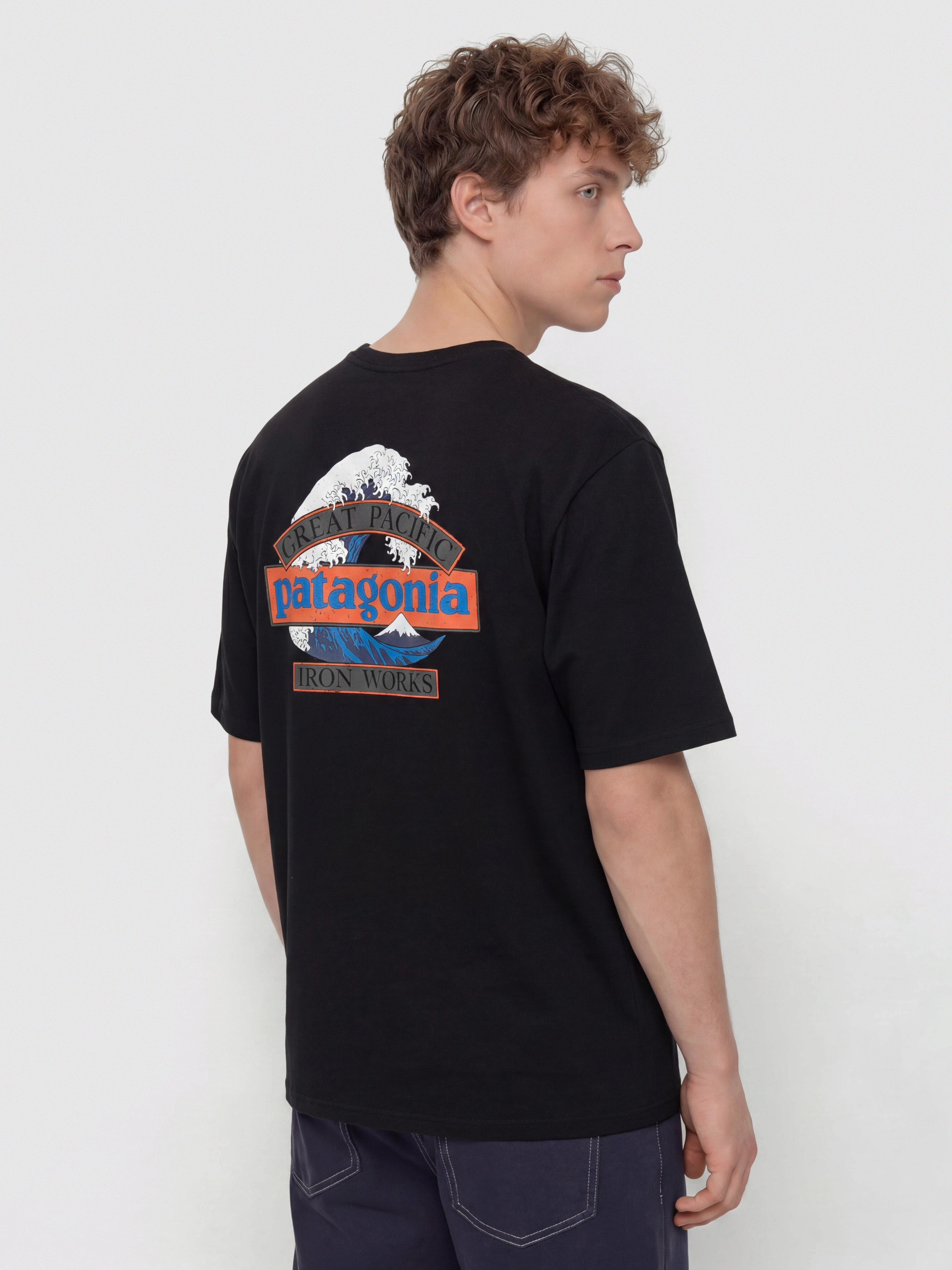 Tričko Patagonia Great Waves (black)