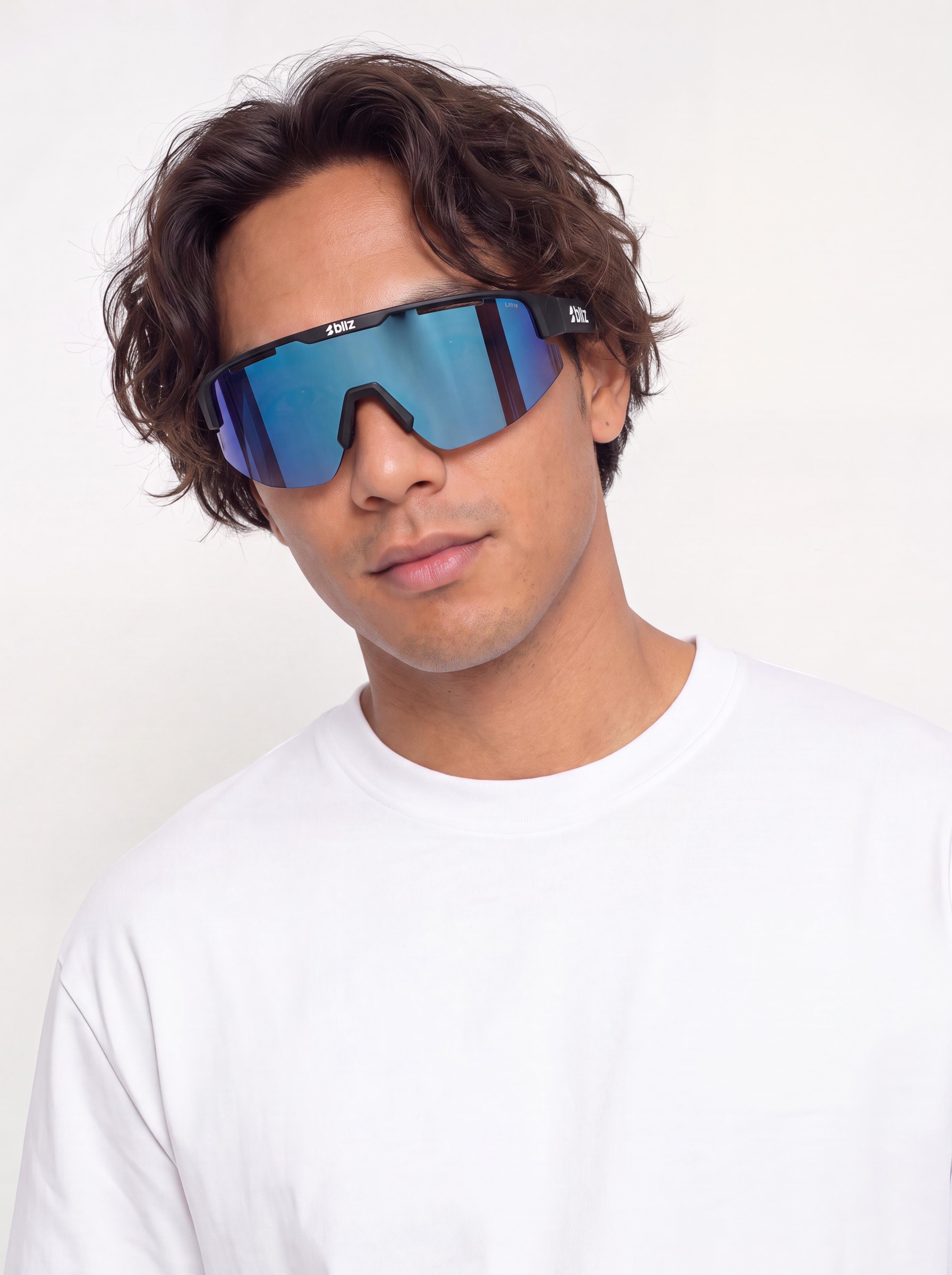 Sluneční brýle Bliz Matrix (matte black/smoke w blue multi)