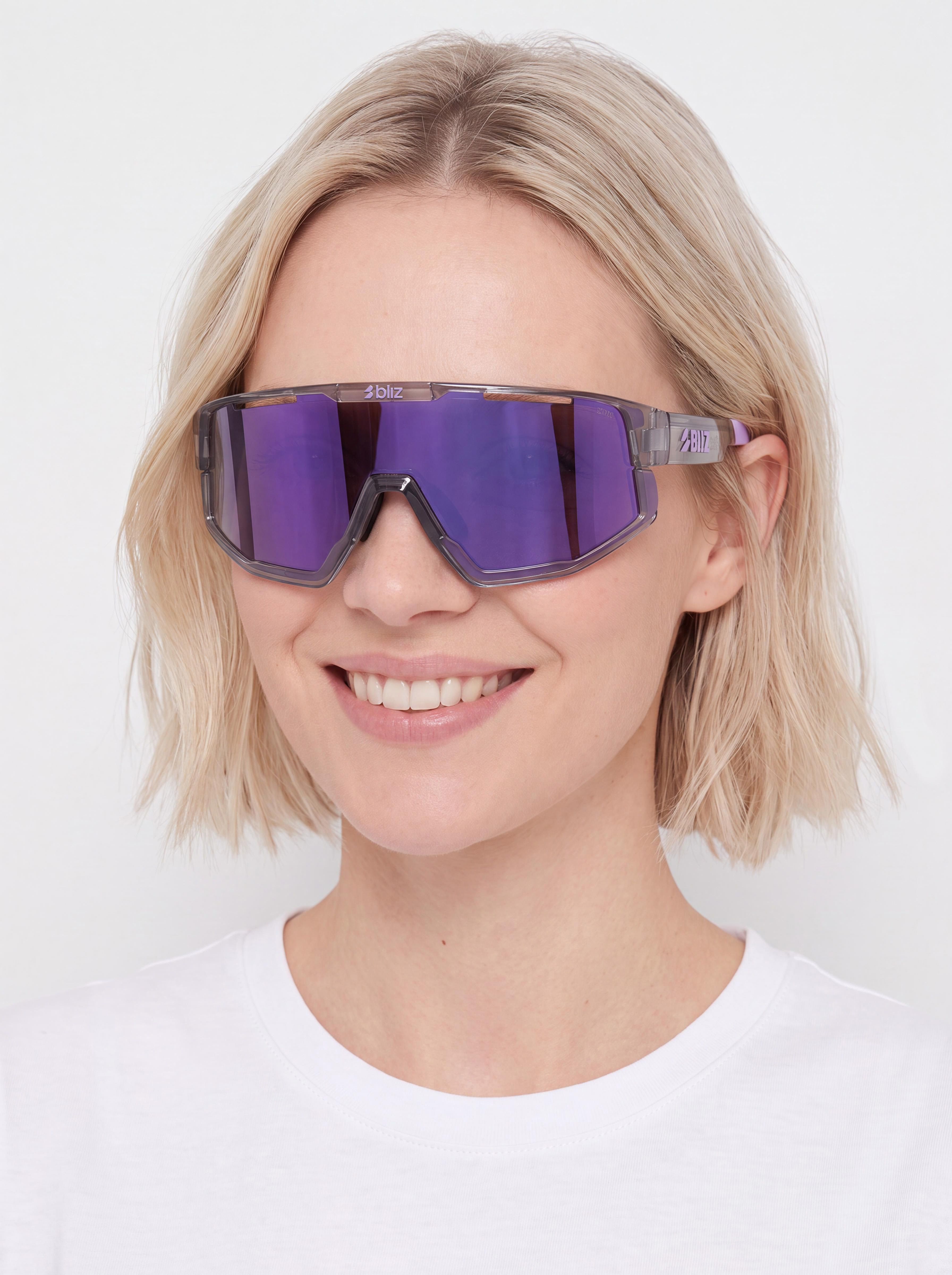 Sluneční brýle Bliz Fusion Small (crystal black/grey w putple multi)