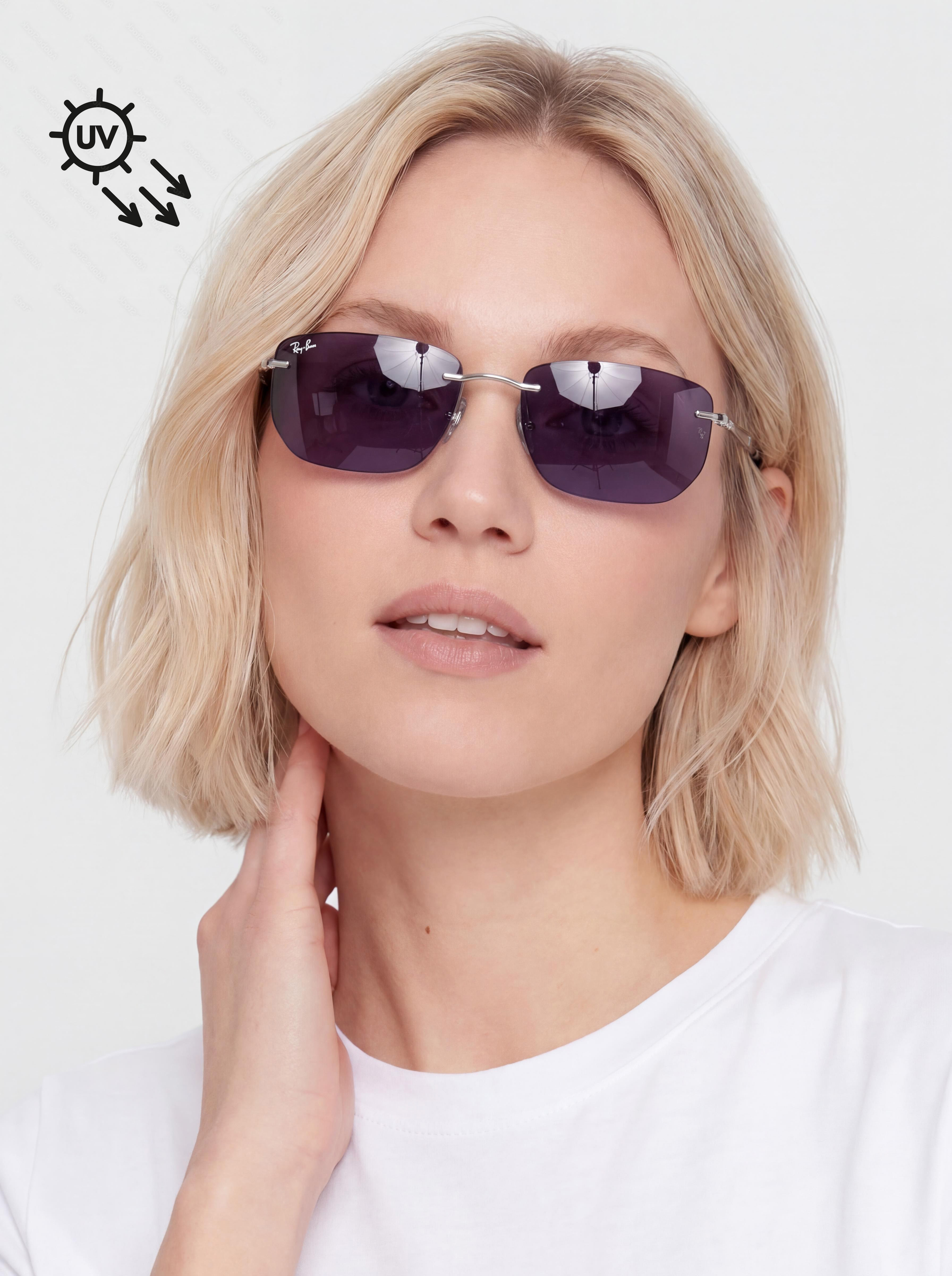 Sluneční brýle Ray-Ban Rb3768 Transitions Color Touch (polerowany srebrny/ametyst transitions)