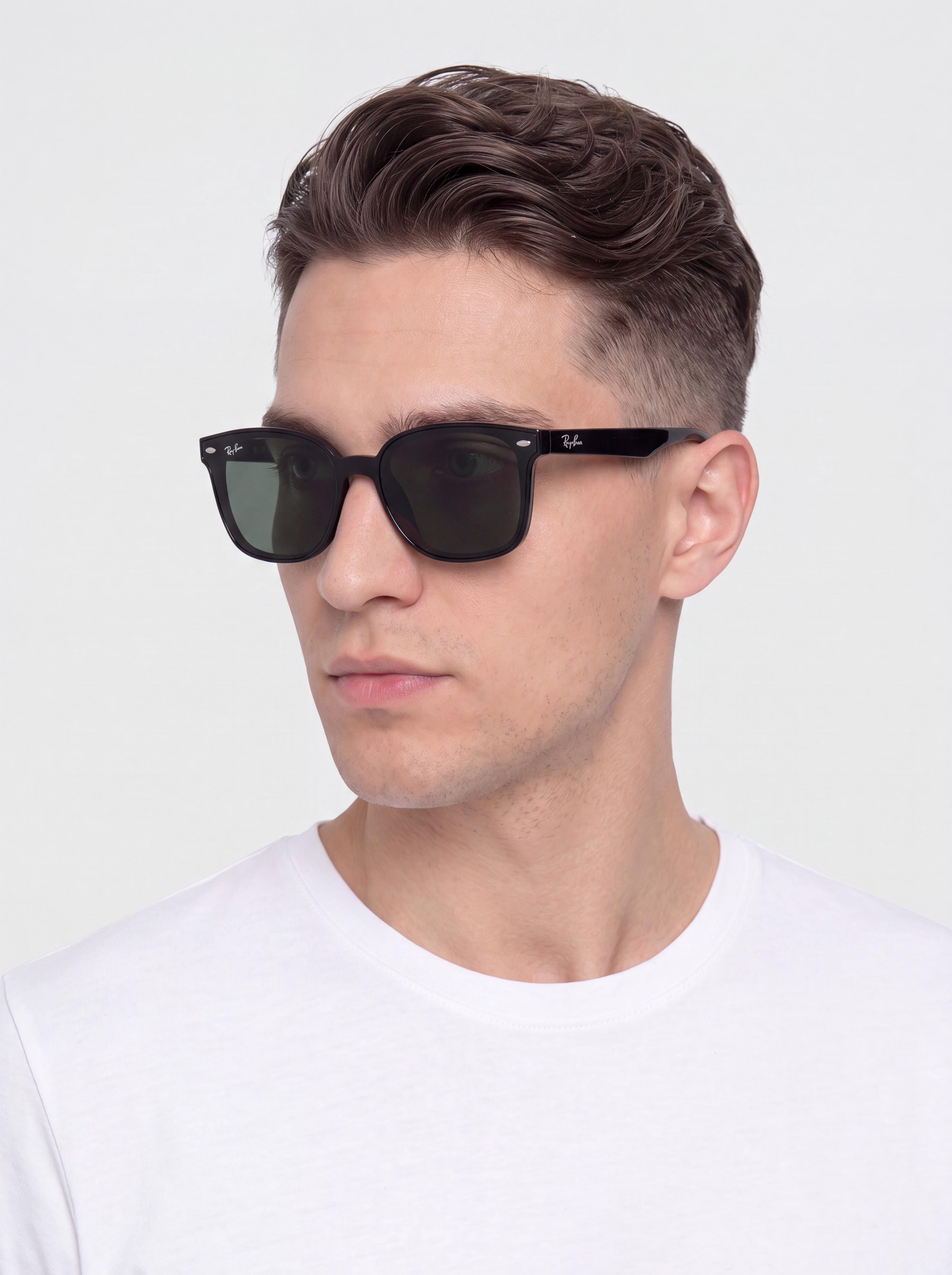 Sluneční brýle Ray-Ban Rb4461D (polerowany czarny/ciemnozielony)