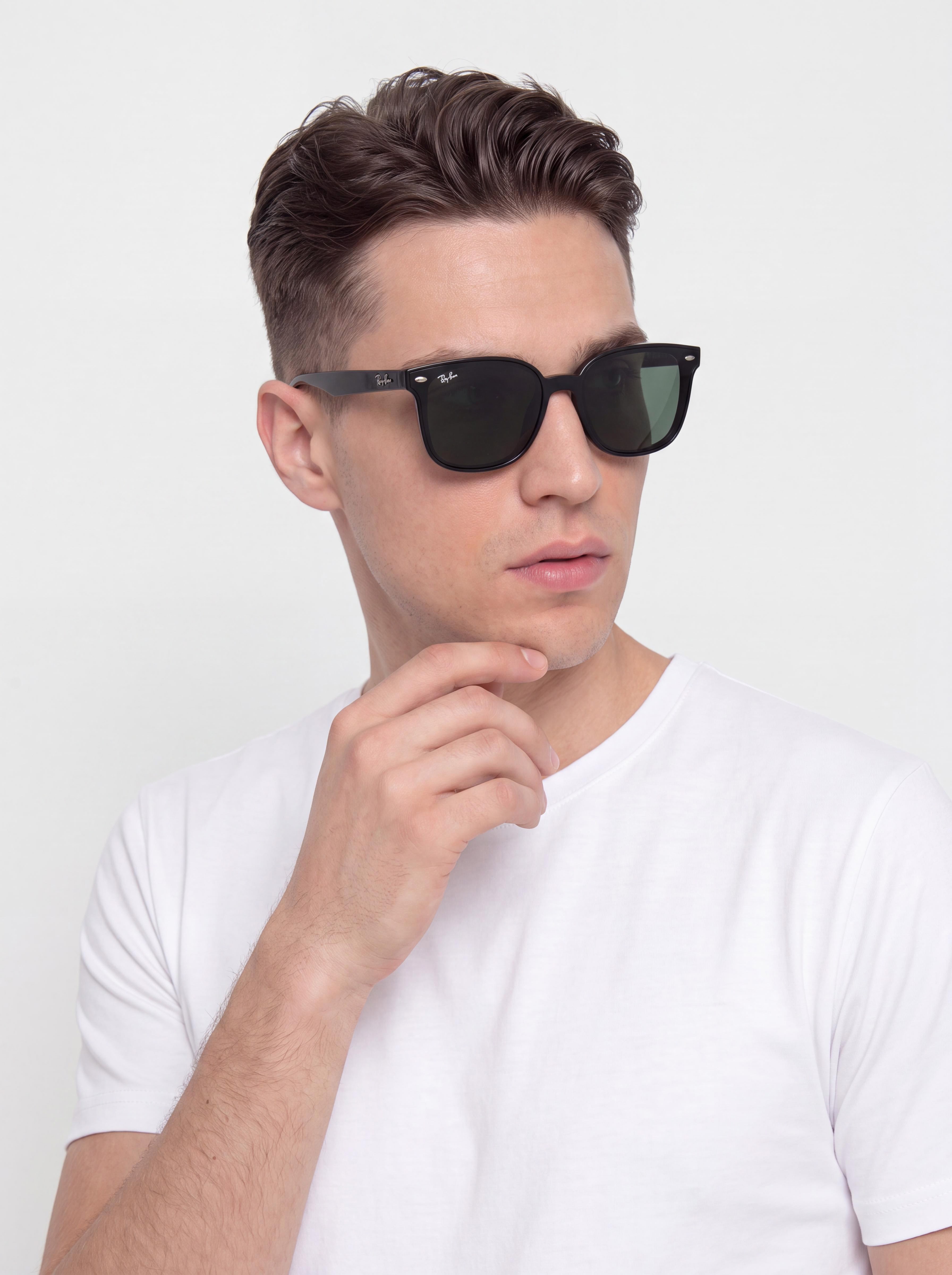 Sluneční brýle Ray-Ban Rb4461D (polerowany czarny/ciemnozielony)