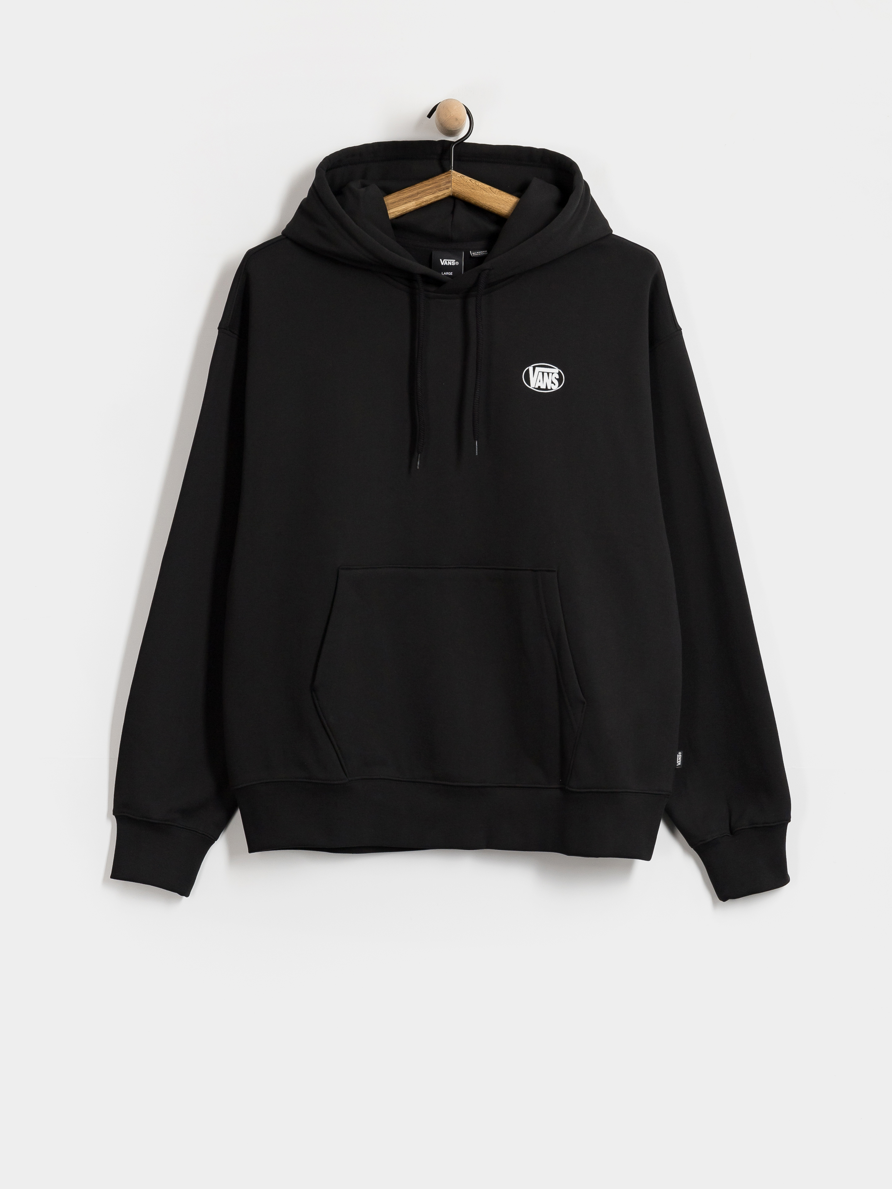 Mikina s kapucí Vans Oval Logo HD (black)