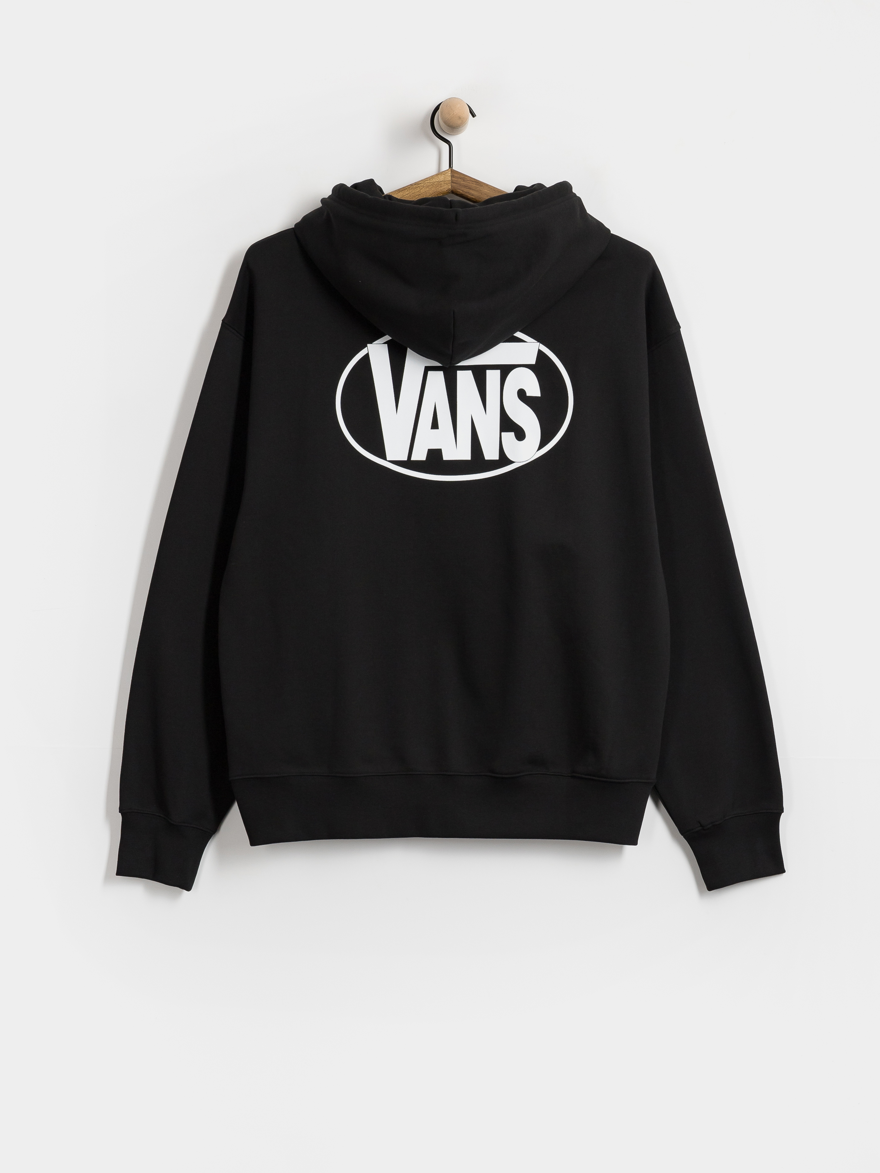 Mikina s kapucí Vans Oval Logo HD (black)