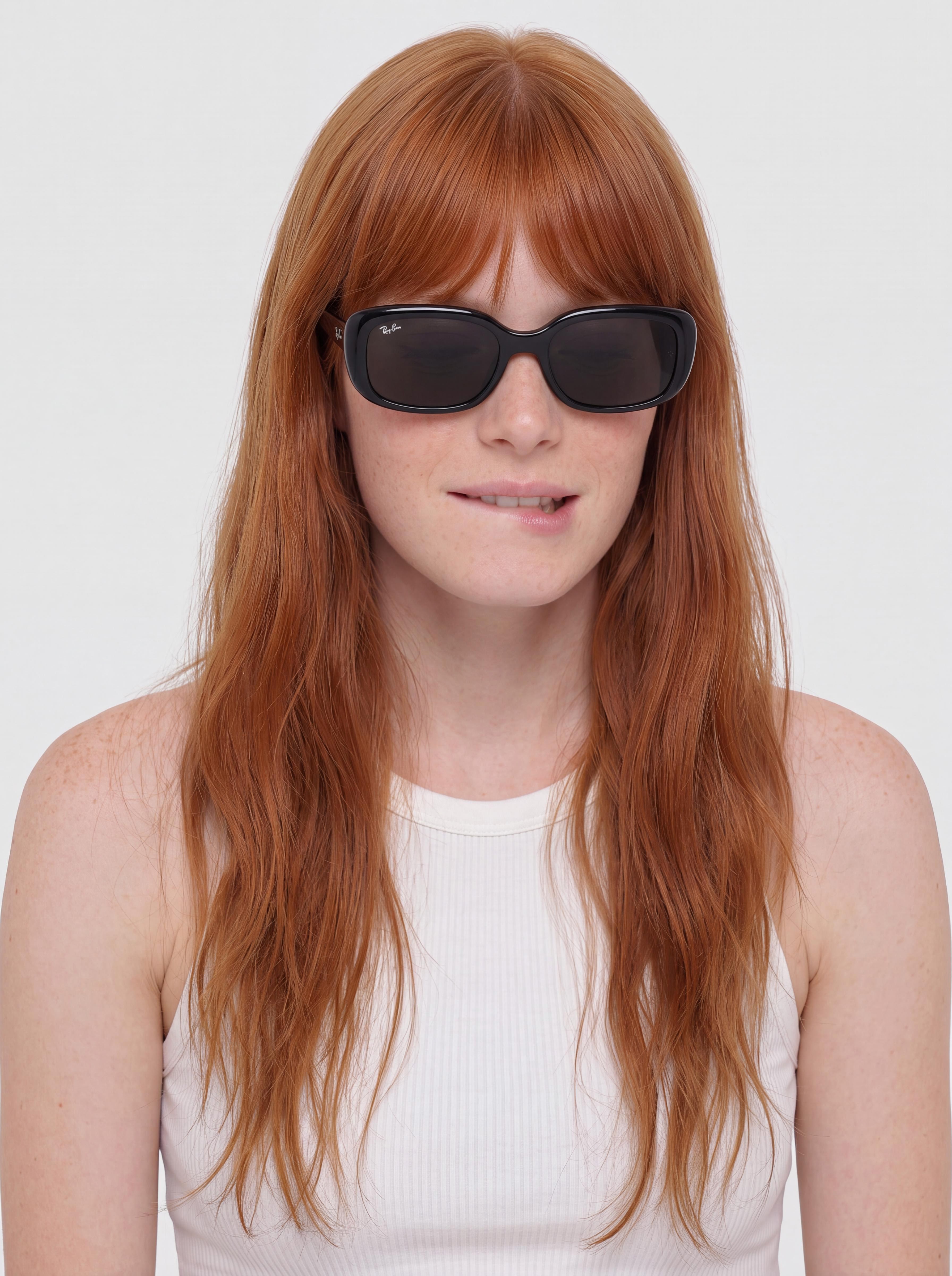 Sluneu010dnu00ed bru00fdle Ray-Ban Rb4421D (polerowany czarny/ciemnoszary)