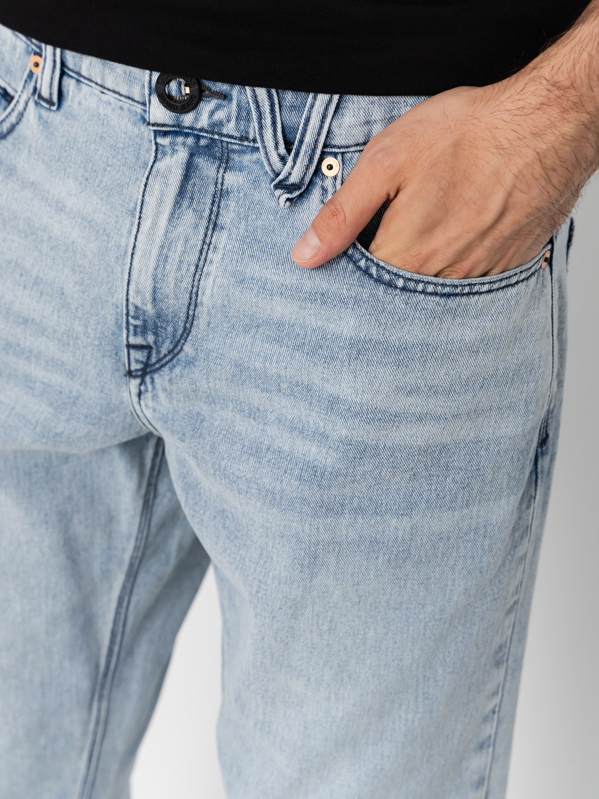Kalhoty Volcom Solver (worn light blue)