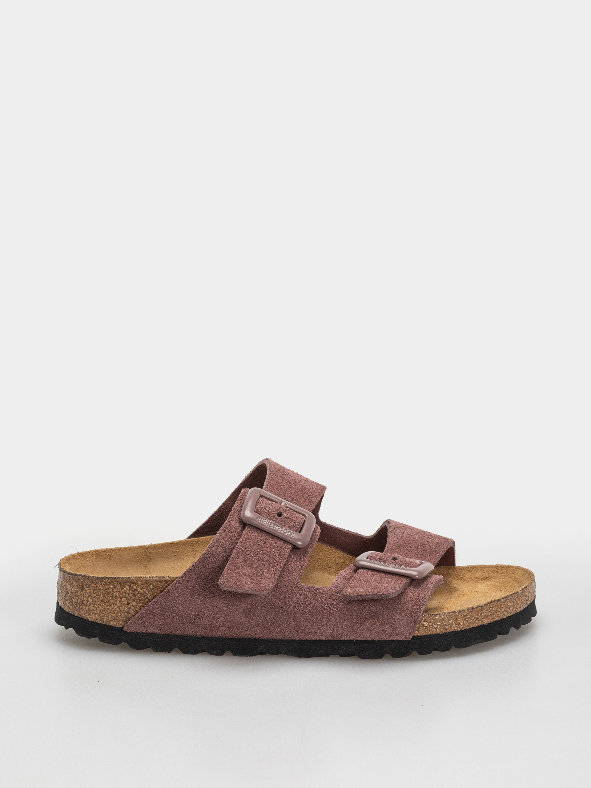Plu00e1u017eovky Birkenstock Arizona Suede Leather Cushion Buckle Narrow Wmn (pepper)
