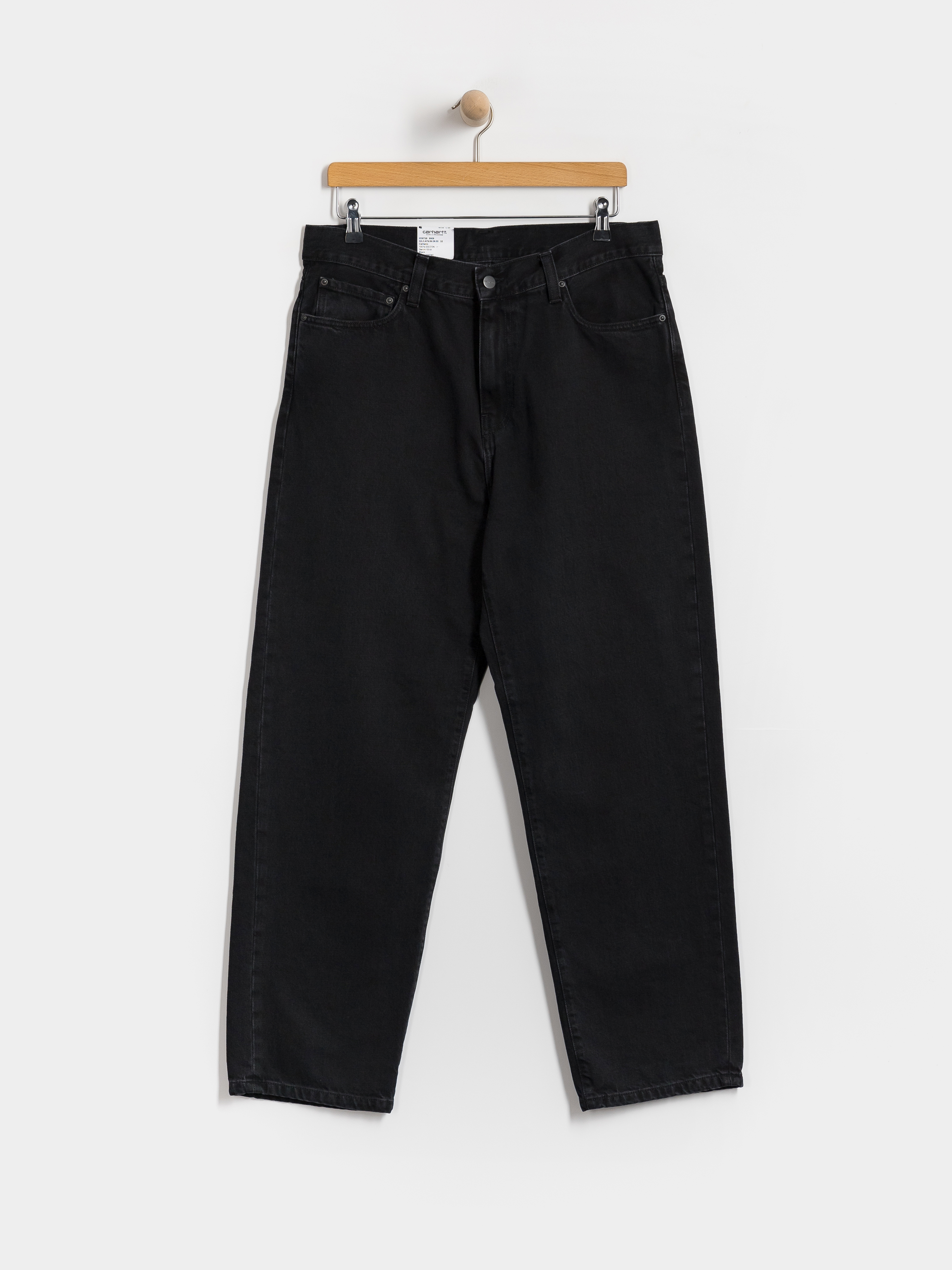 Kalhoty Carhartt WIP Aaron (black/stone washed)