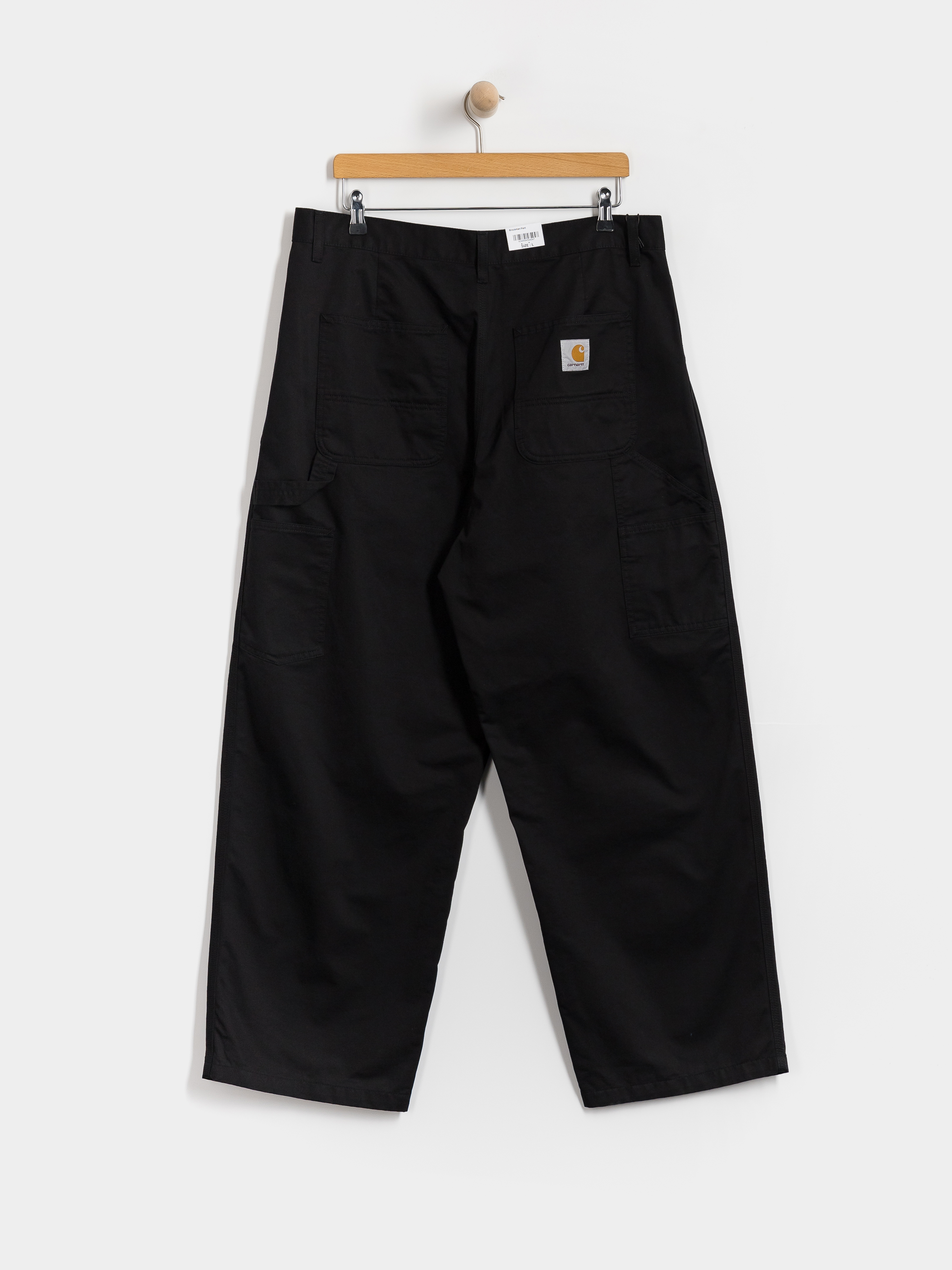 Kalhoty Carhartt WIP Brockman (black/rinsed)