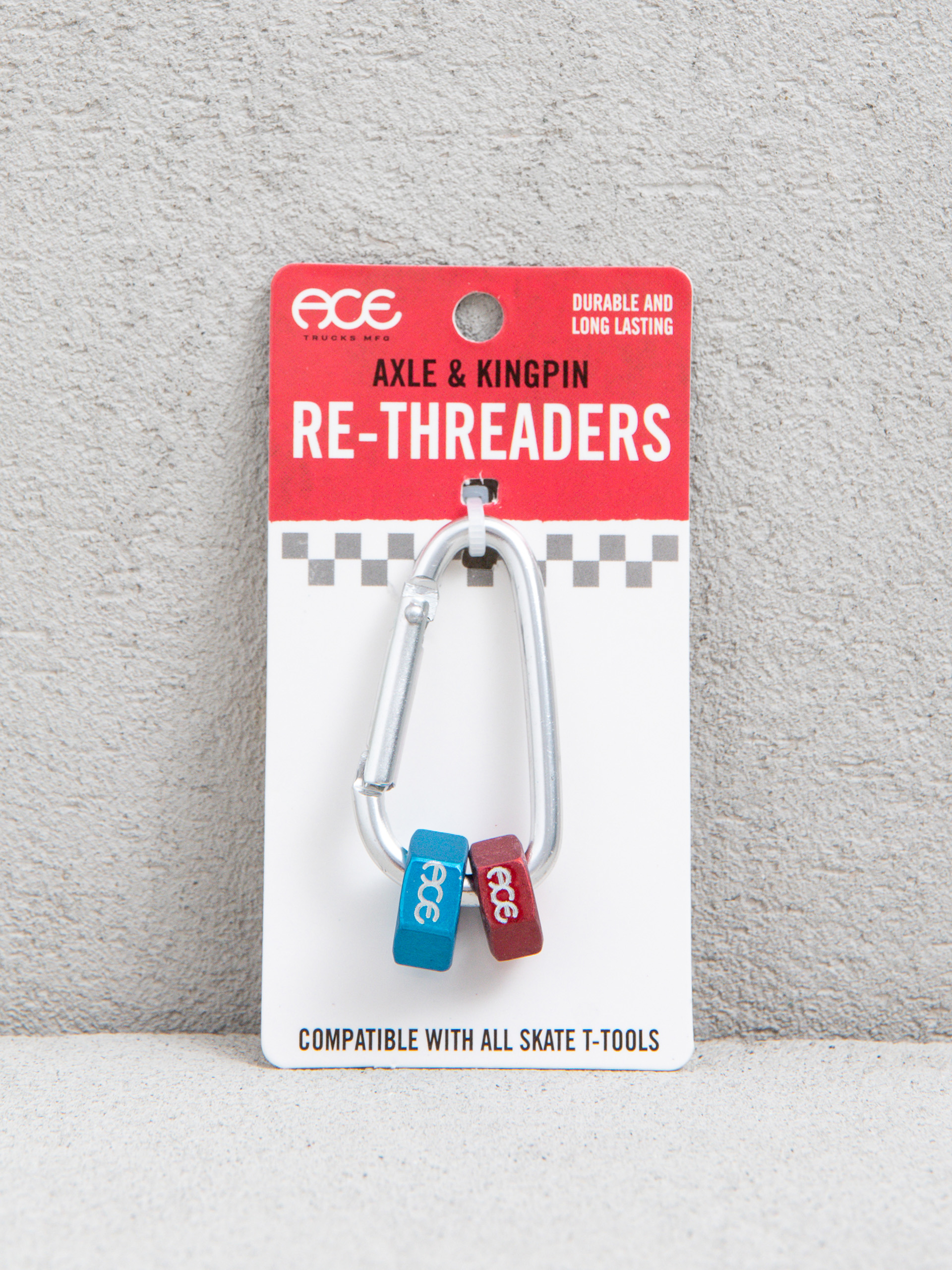 Akcesoria Ace Zestaw do naprawy gwintów Axle Kingpin Re Threaders (blue/red)