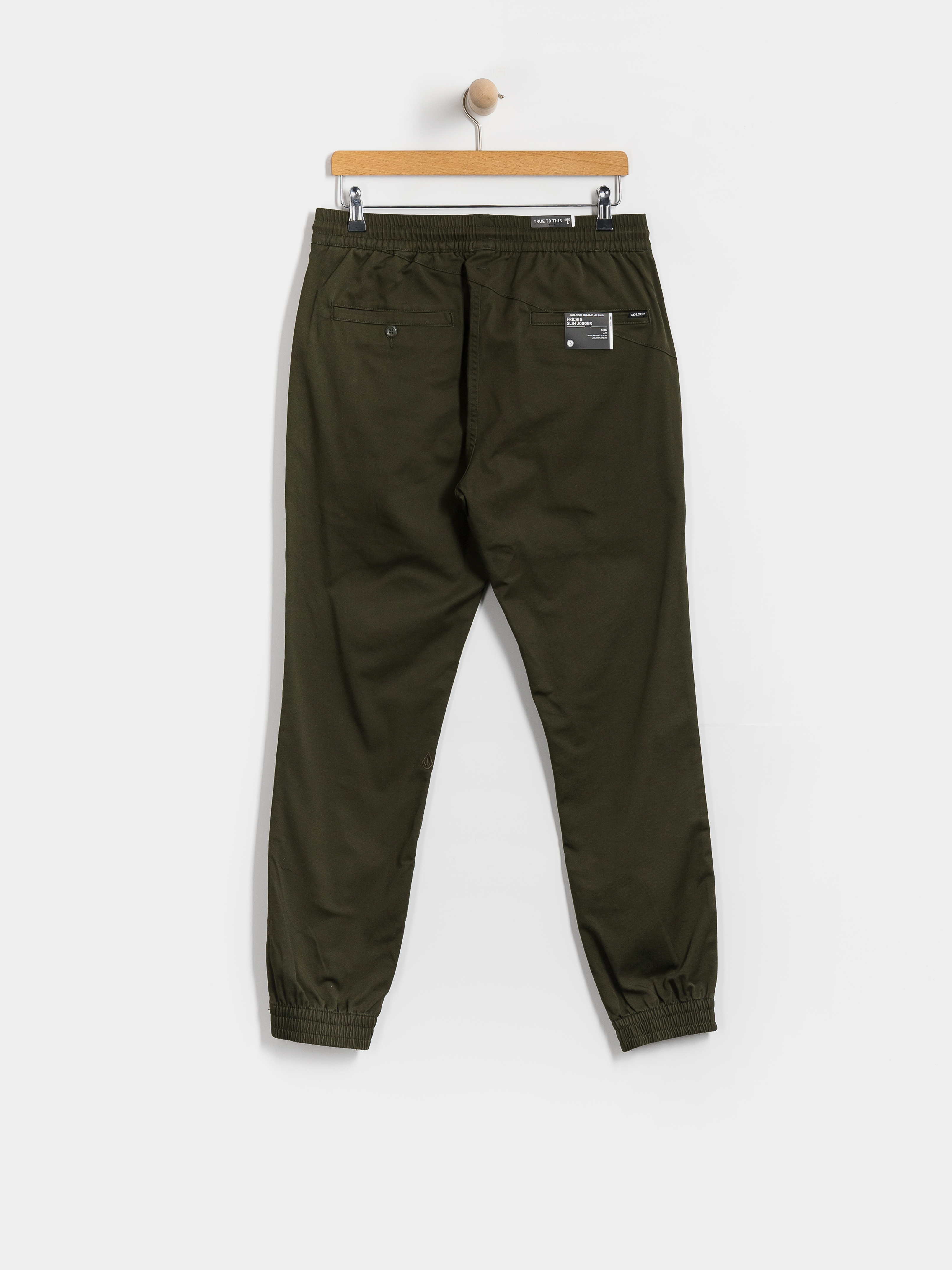 Kalhoty Volcom Frickin Slim Jogger (dark green)