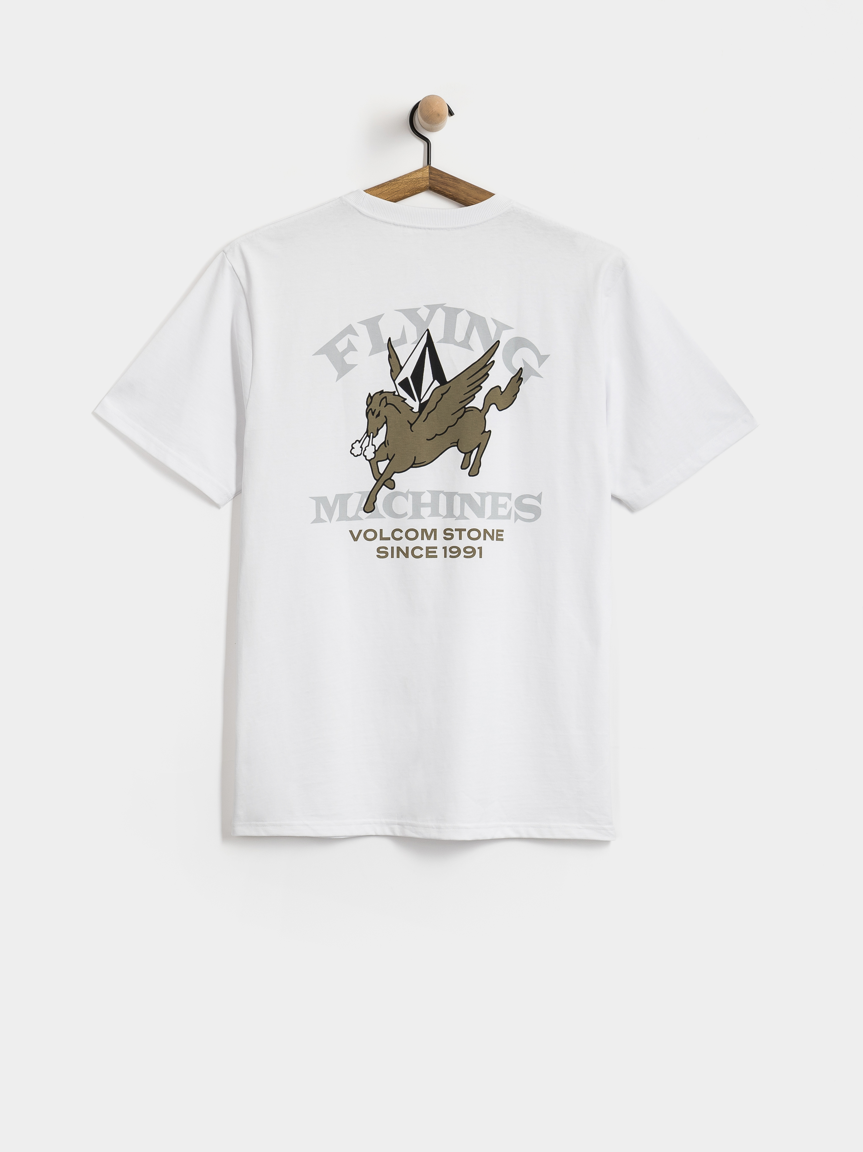Tričko Volcom Flying Machine (white)