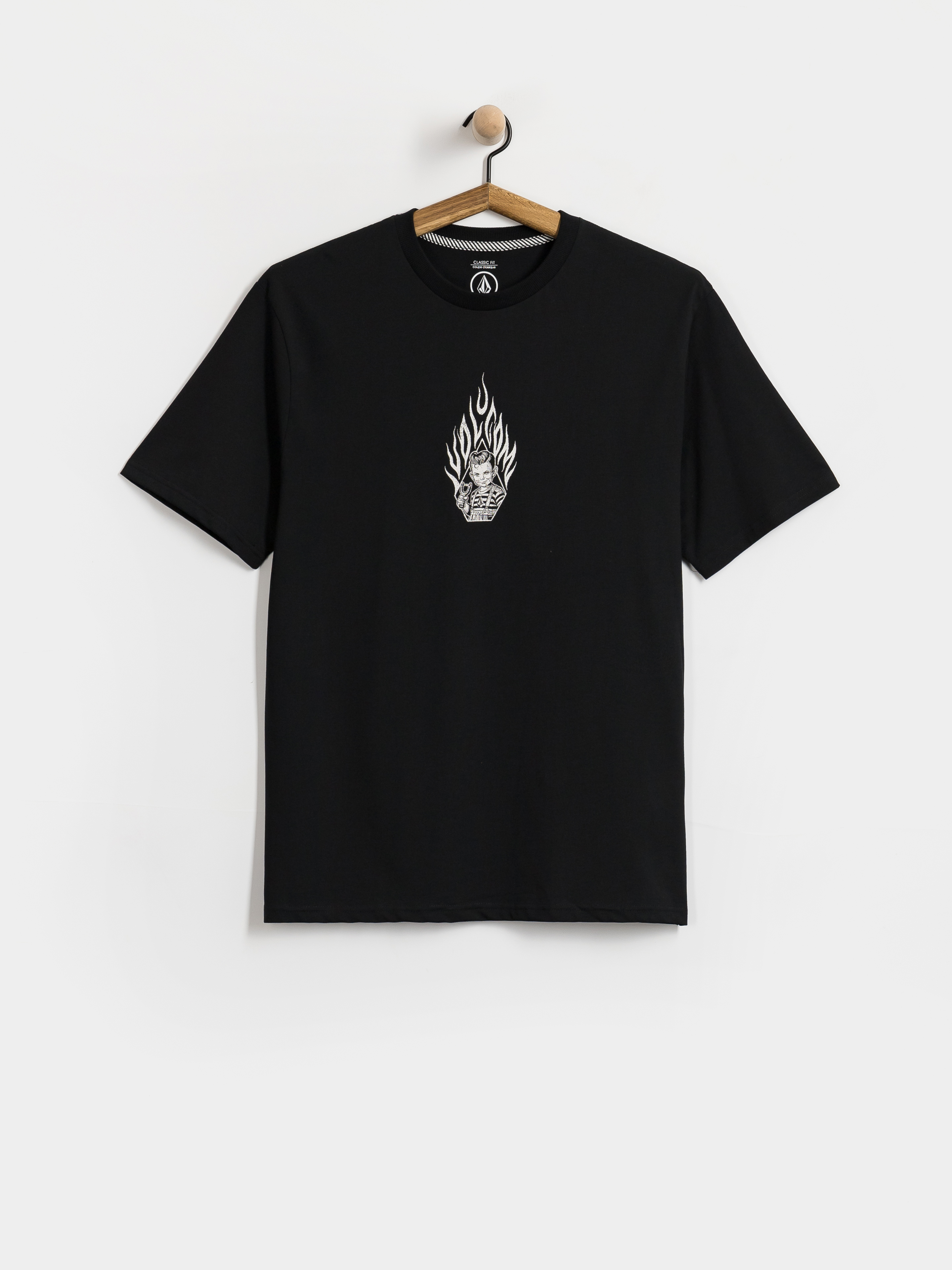Tričko Volcom Firecar (black)