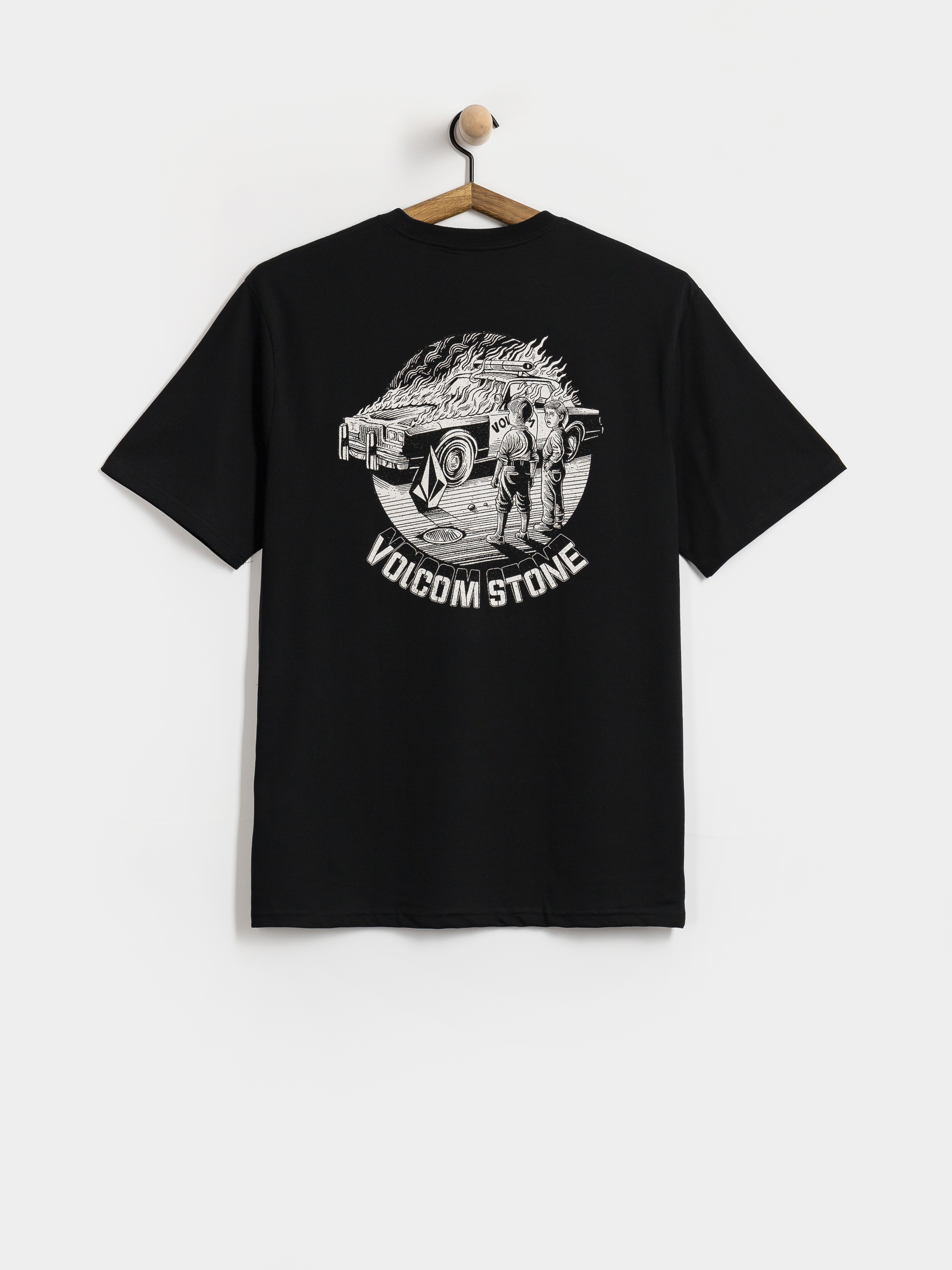 Tričko Volcom Firecar (black)