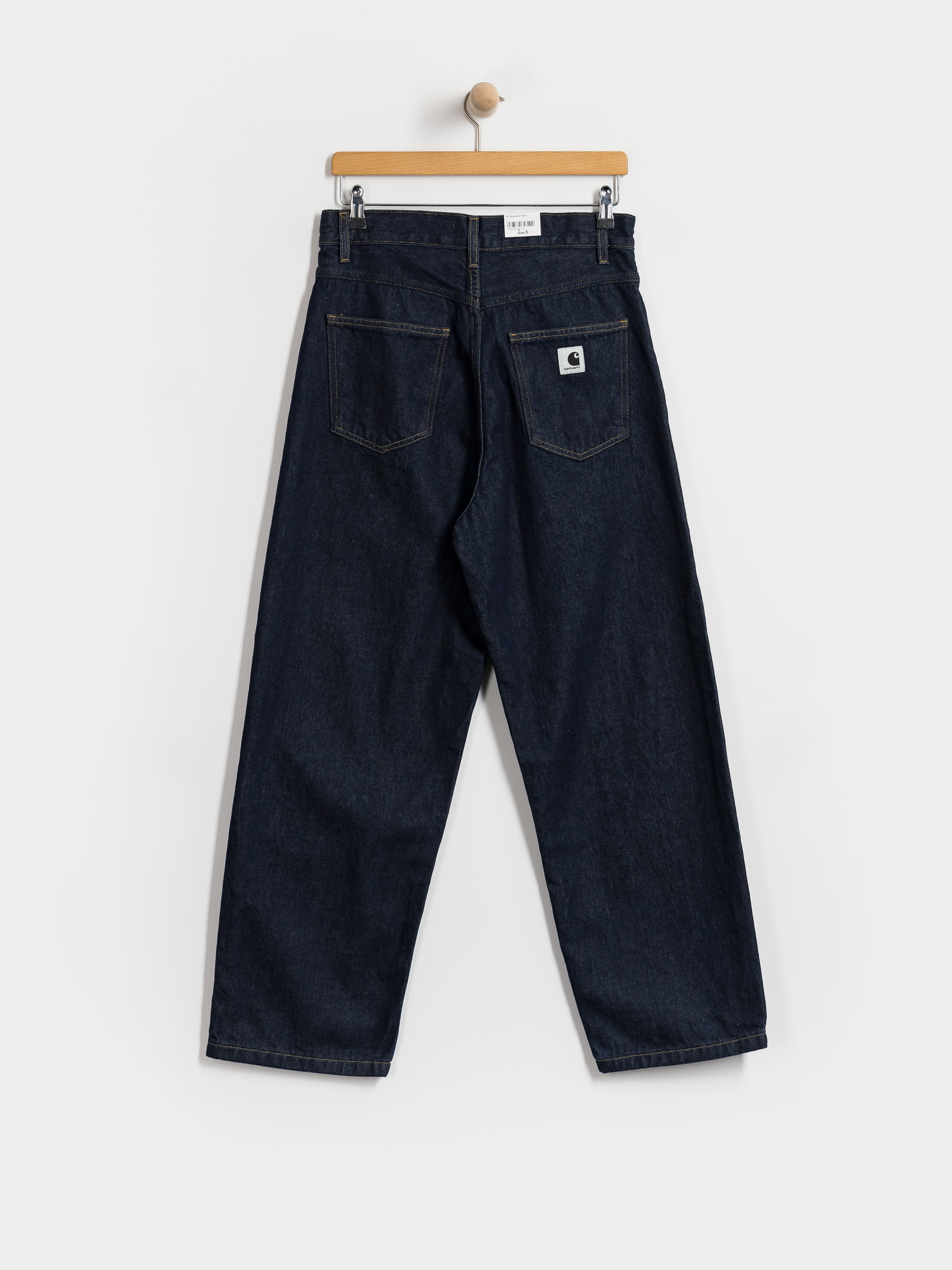 Kalhoty Carhartt WIP Brandon Wmn (blue/rinsed)