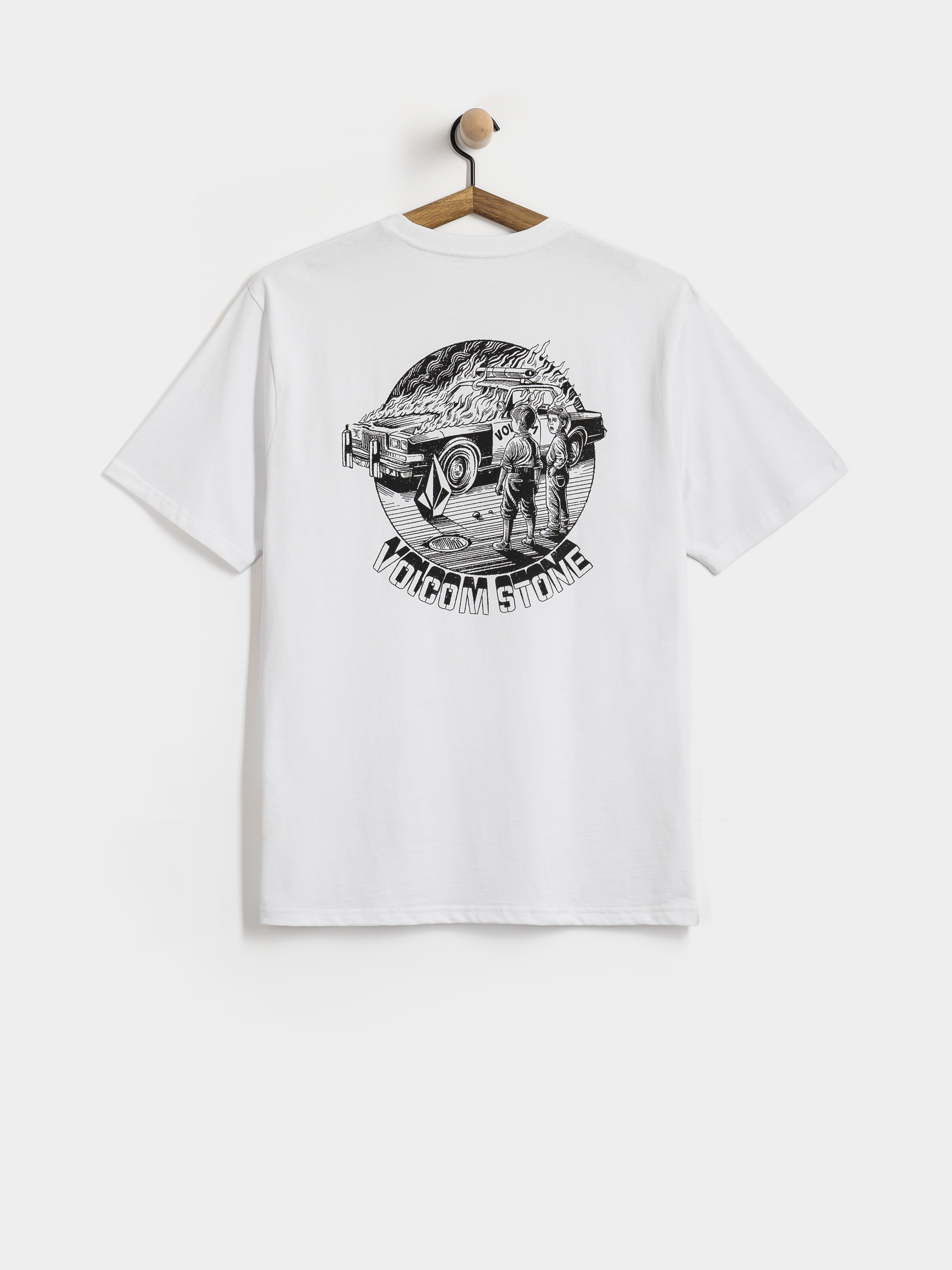 Tričko Volcom Firecar (white)