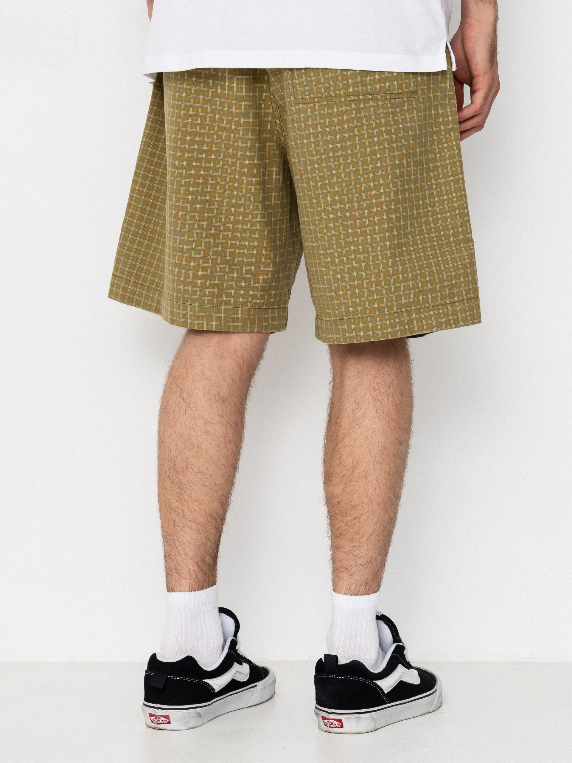 Kraťasy Polar Skate Hike Cotton (olive check)