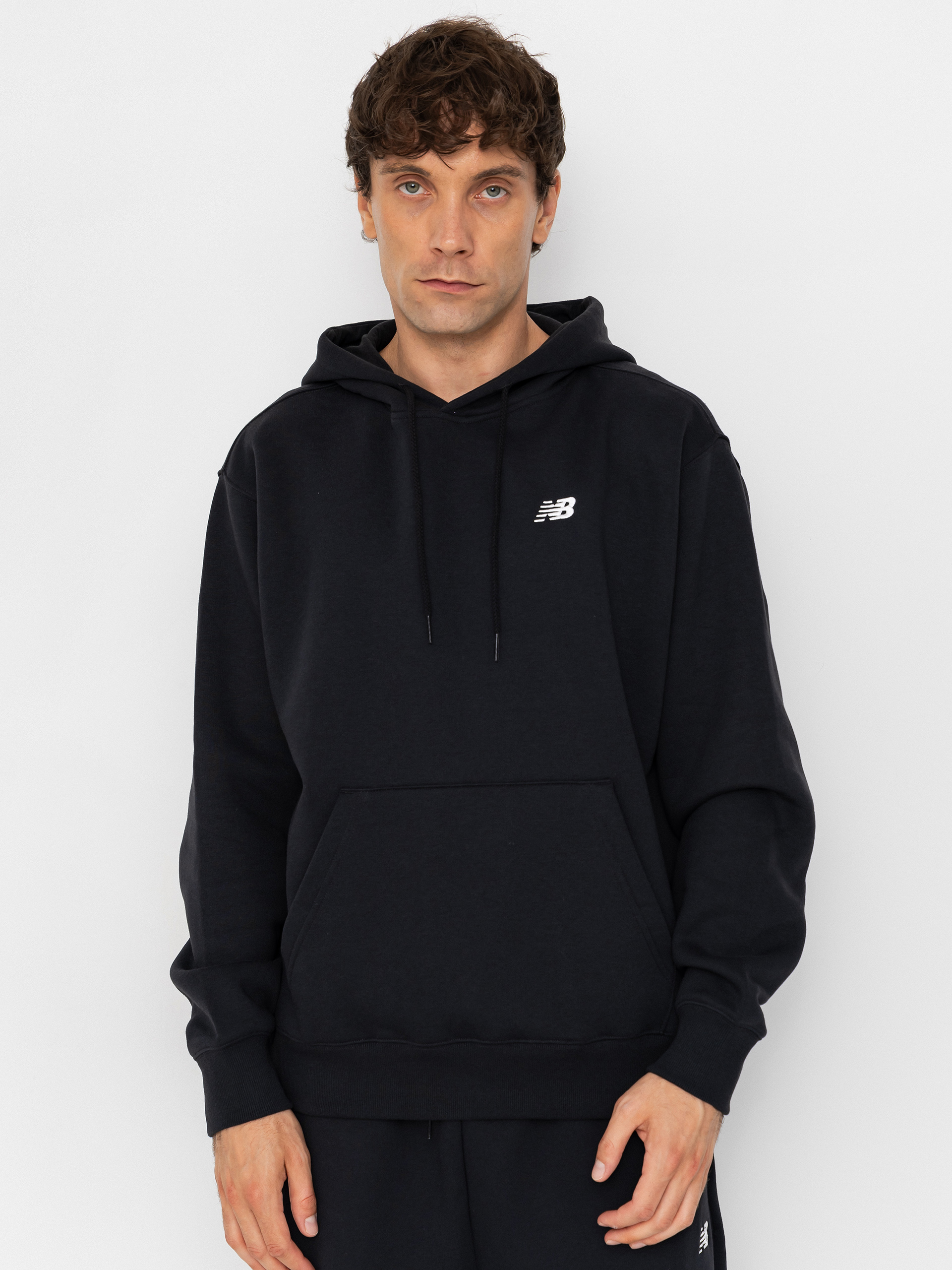 Mikina s kapucu00ed New Balance Sport Essentials Fleece HD (black)